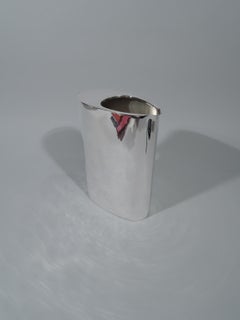 Midcentury Modern Spare and Compact Sterling Silver Water Pitcher