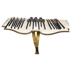 Midcentury Modern Stainless Steel 22-Piece Flatware Set Style Raymond Loewy