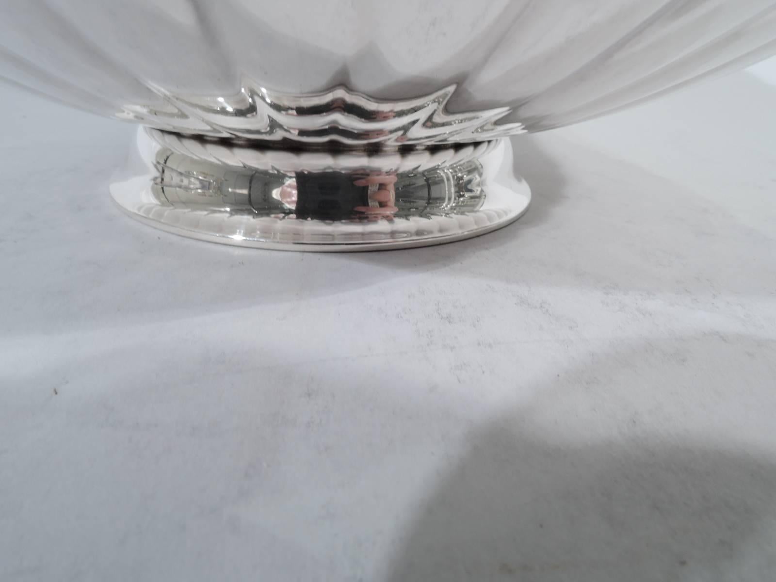 Mid-Century Modern Sterling Silver Bowl by Georg Jensen In Excellent Condition In New York, NY