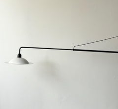 Midcentury modern Stilnovo "Lampiatta" telescope wall lamp, 1970s Italy