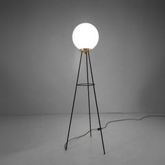 Midcentury Modern Stilnovo Minimalistische Stehleuchte, Italien 1950er Jahre