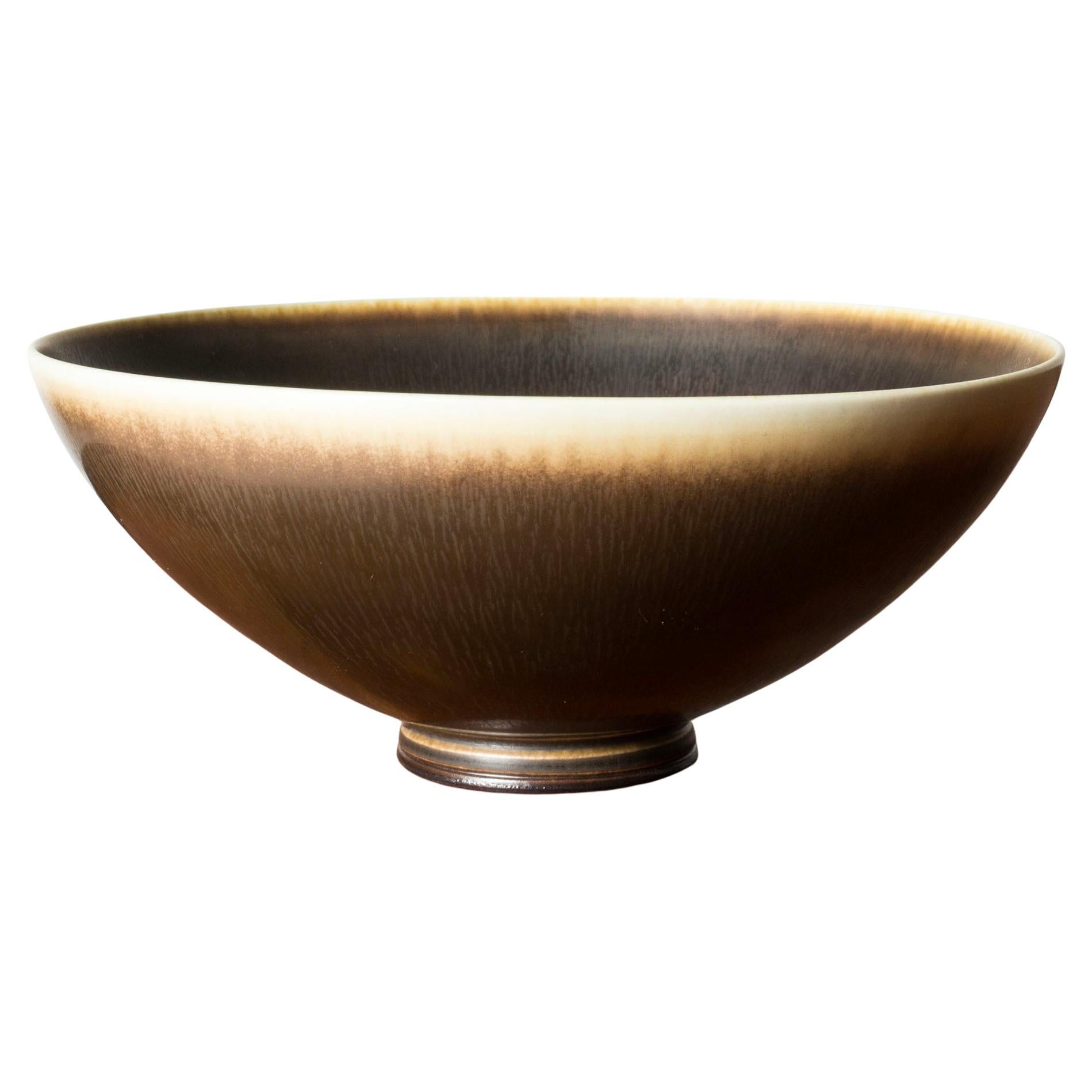 Moderne Schale aus Steinzeug von Berndt Friberg, Gustavsberg, Schweden, 1950er Jahre im Angebot