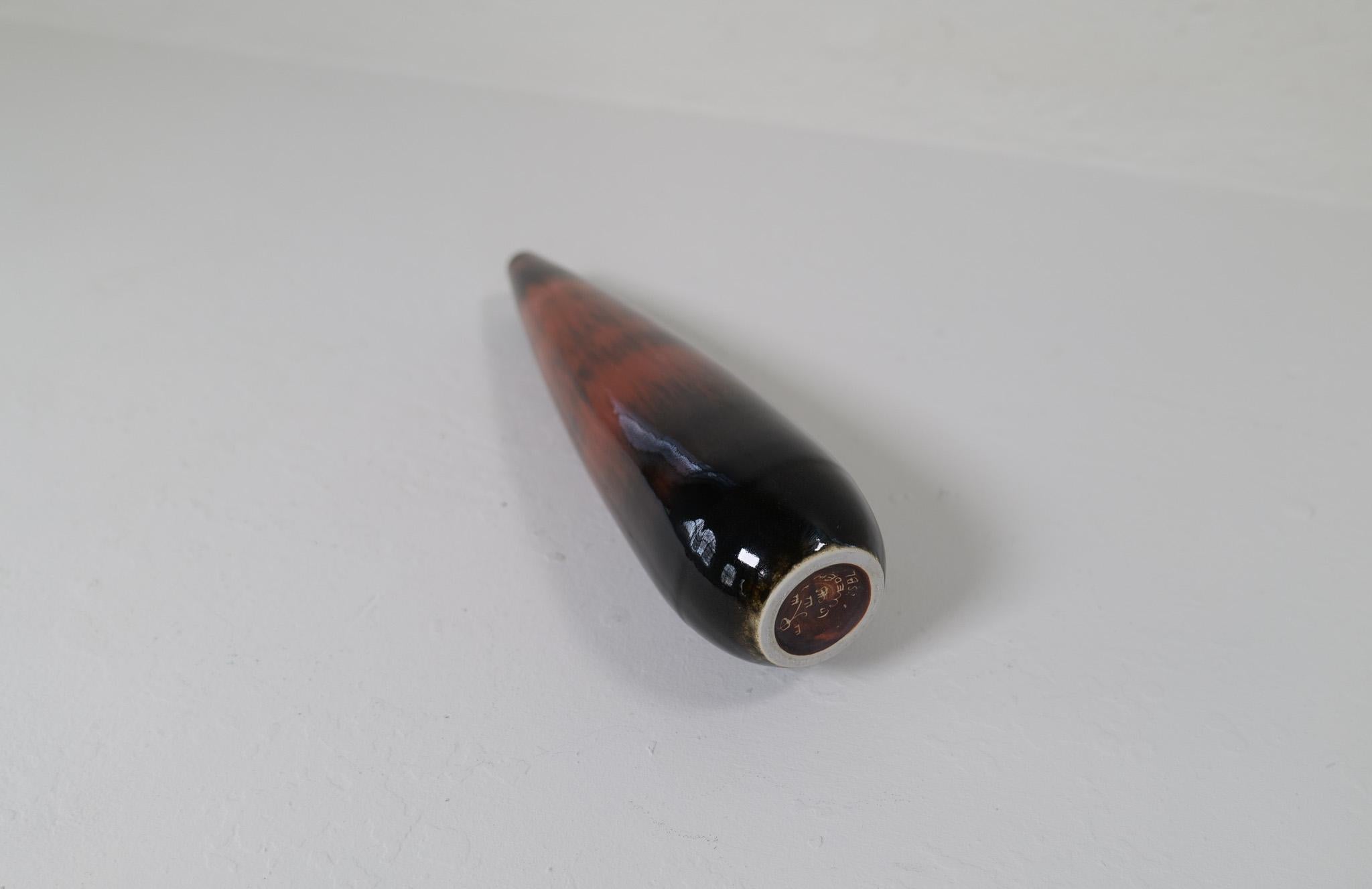 Moderne Steingutvase aus der Jahrhundertmitte Rörstrand Carl Harry Stålhane, Schweden, 1950er Jahre im Angebot 4