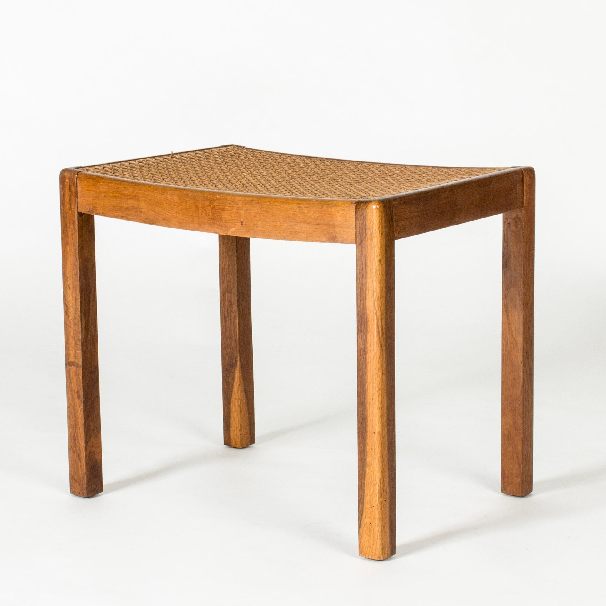 Midcentury Modern Hocker, Mahagoni, Dänemark, 1950er Jahre (Skandinavische Moderne) im Angebot