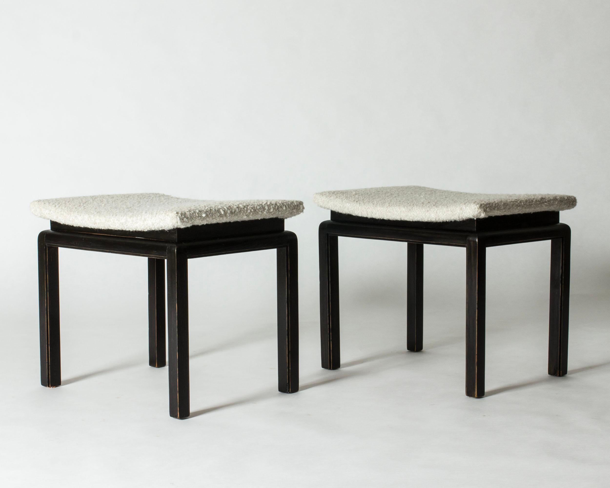 Scandinavian Modern Midcentury Modern Stools, Lysberg, Hansen & Therp, Denmark, 1930s For Sale
