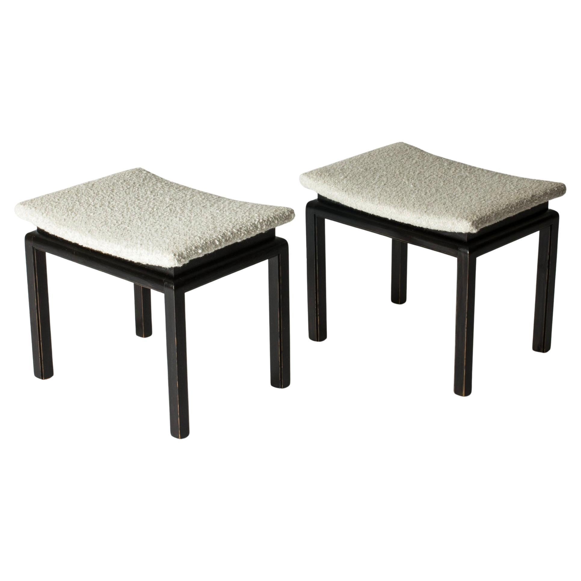 Midcentury Modern Stools, Lysberg, Hansen & Therp, Denmark, 1930s For Sale