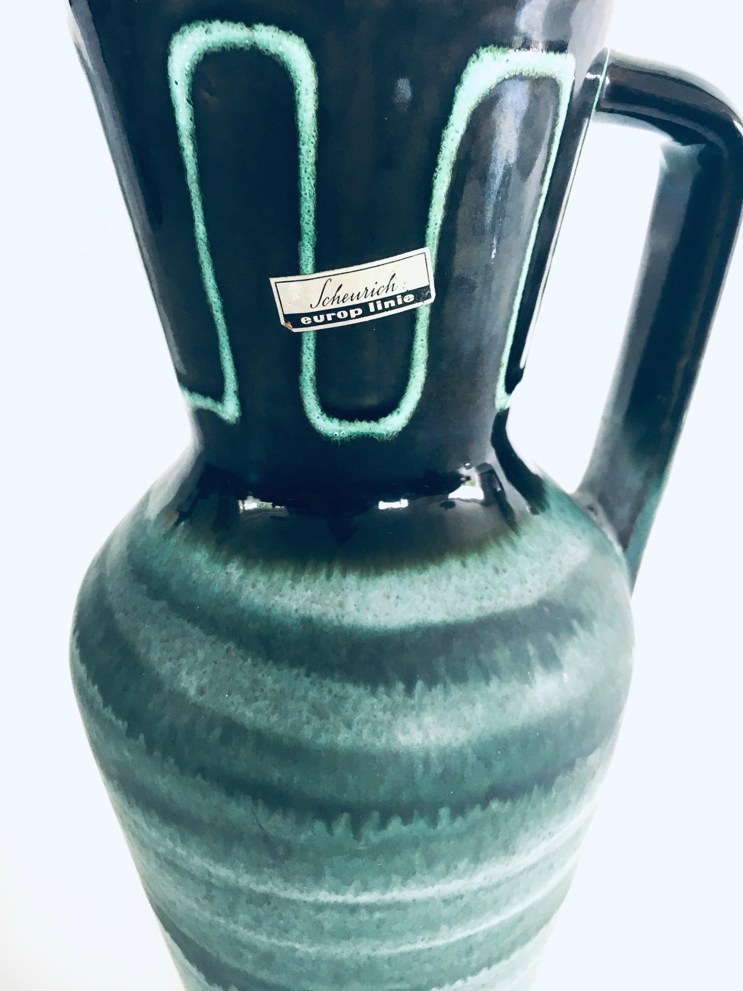 Modernes Studio-Keramik-Vasen-Set aus der Mitte des Jahrhunderts von Scheurich, Westdeutschland 1960er Jahre im Angebot 4