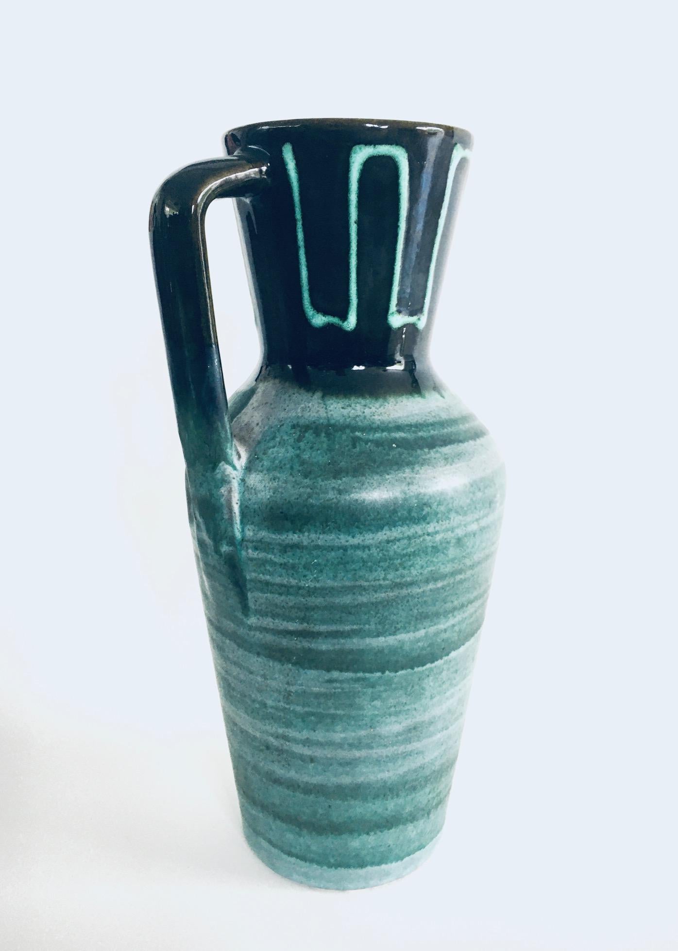 Midcentury Modern Studio Pottery Vase Set by Scheurich, West Germany 1960's For Sale 5