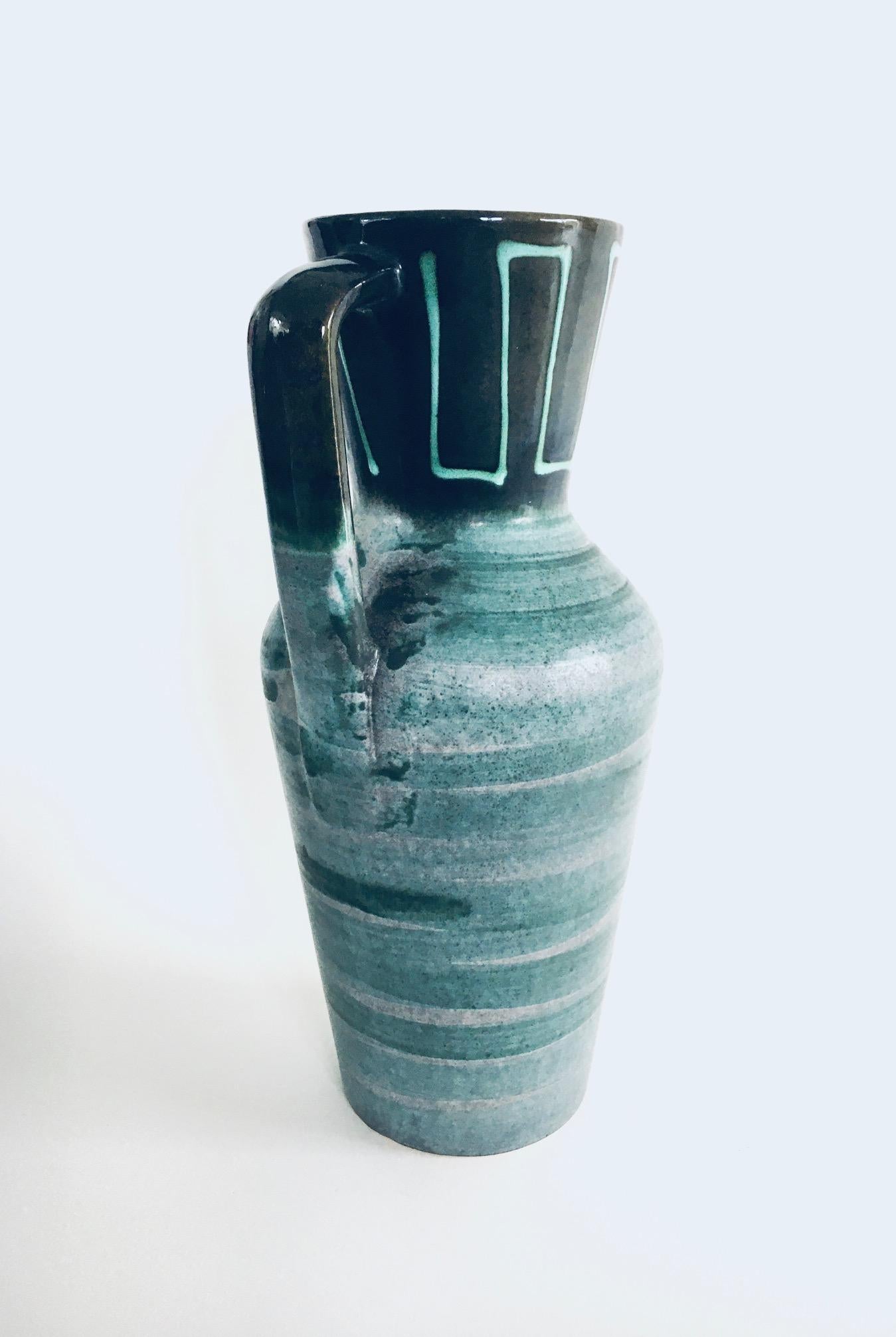 Ceramic Midcentury Modern Studio Pottery Vase Set by Scheurich, West Germany 1960's For Sale