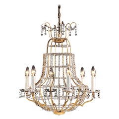 Lustre en cristal "Papageno" de style moderne du milieu du siècle dernier  Sur mesure