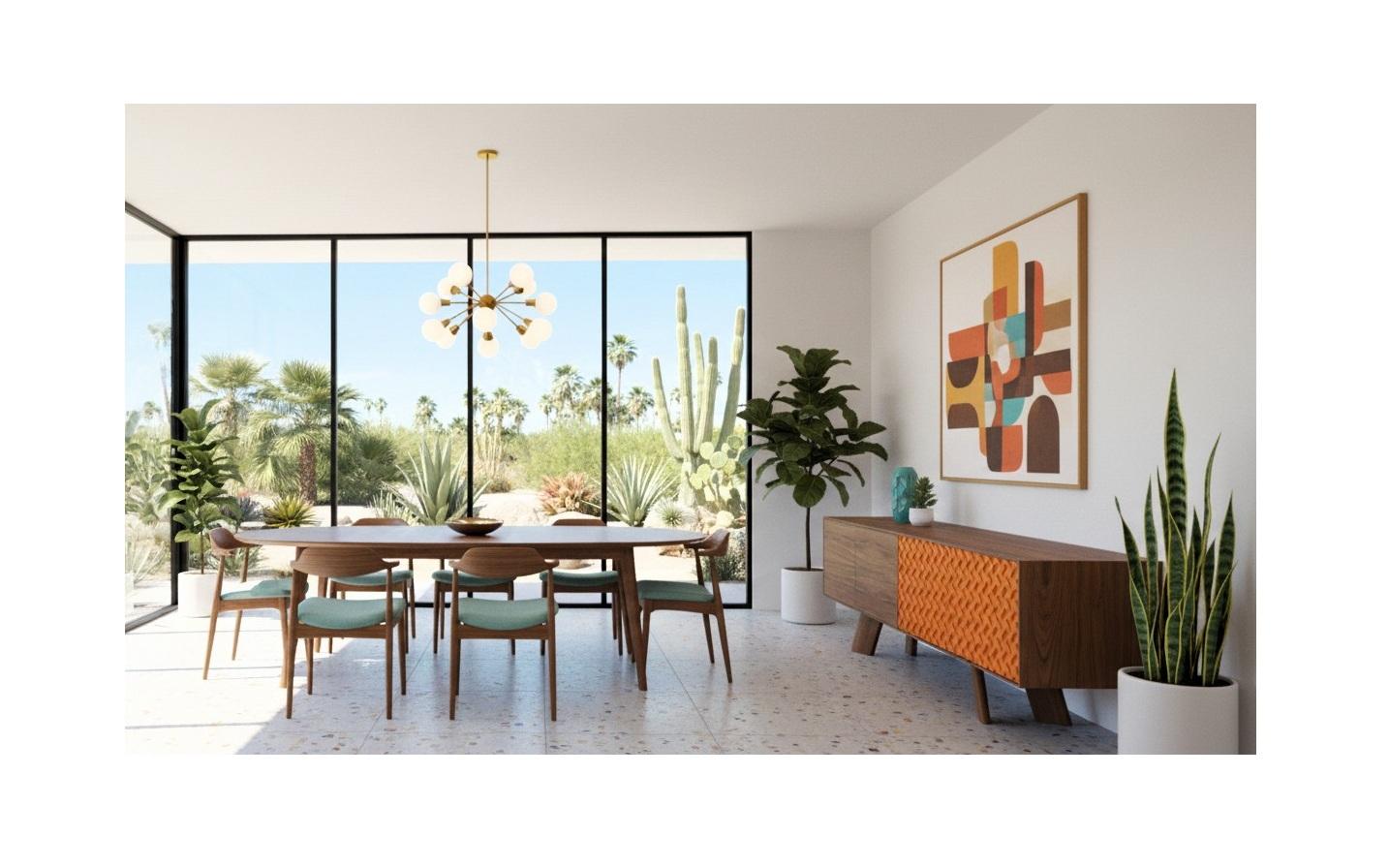 Mid-Century moderno Credenza in stile moderno del Medioevo in noce e laccata arancione con motivi frontali in vendita