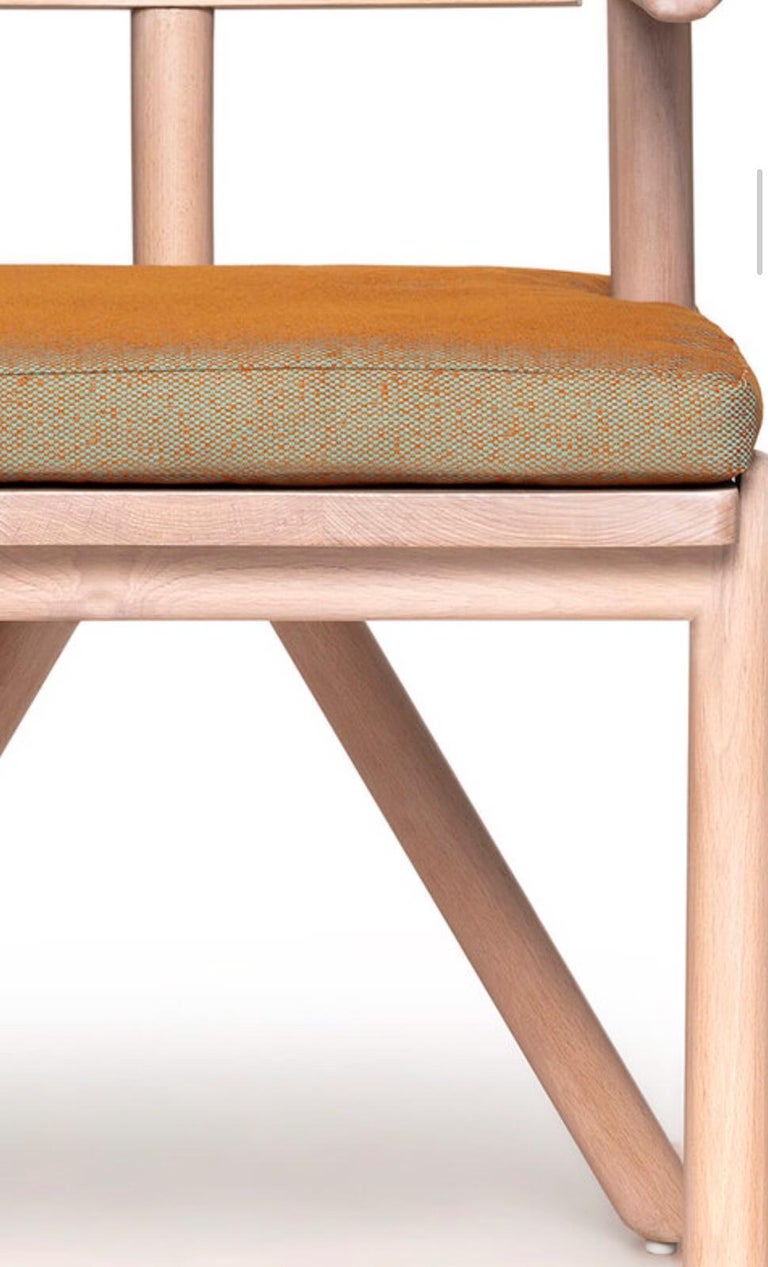 Mid-Century Modern Style Solid Minimal Wood Chair with ...