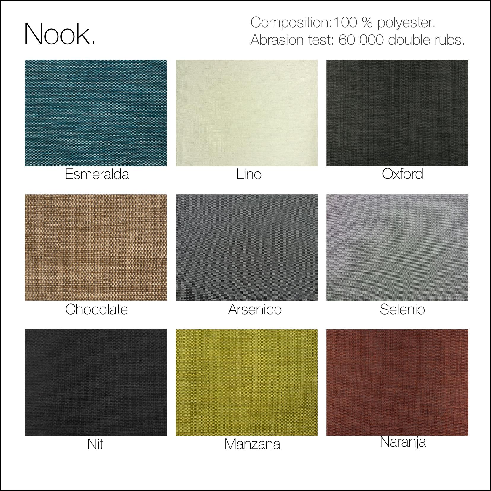 Mid-Century Modern Style Solid Wood Armchair Upholstered in Textile For