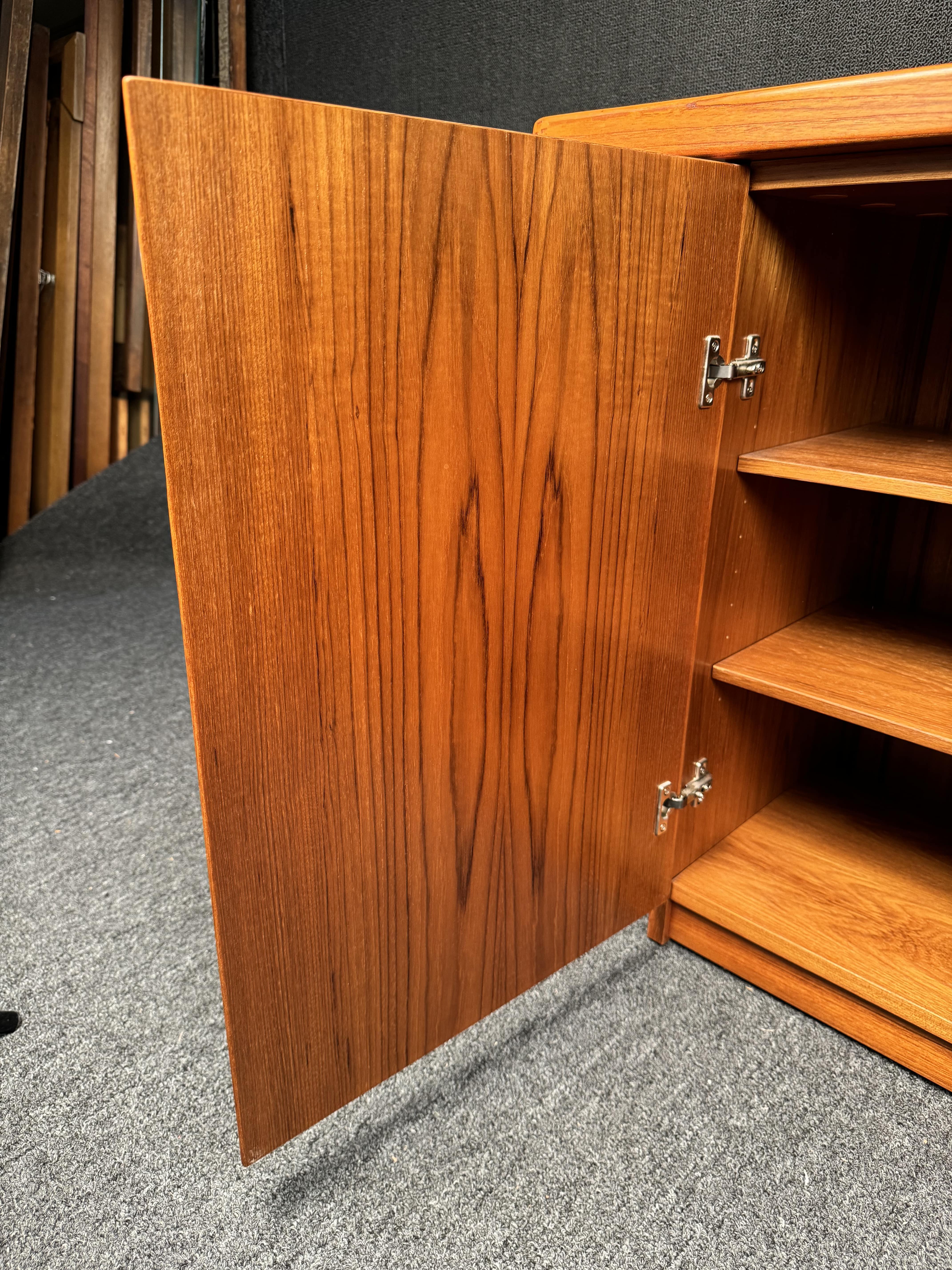 Vintage Danish Teak Console Table For Sale 4
