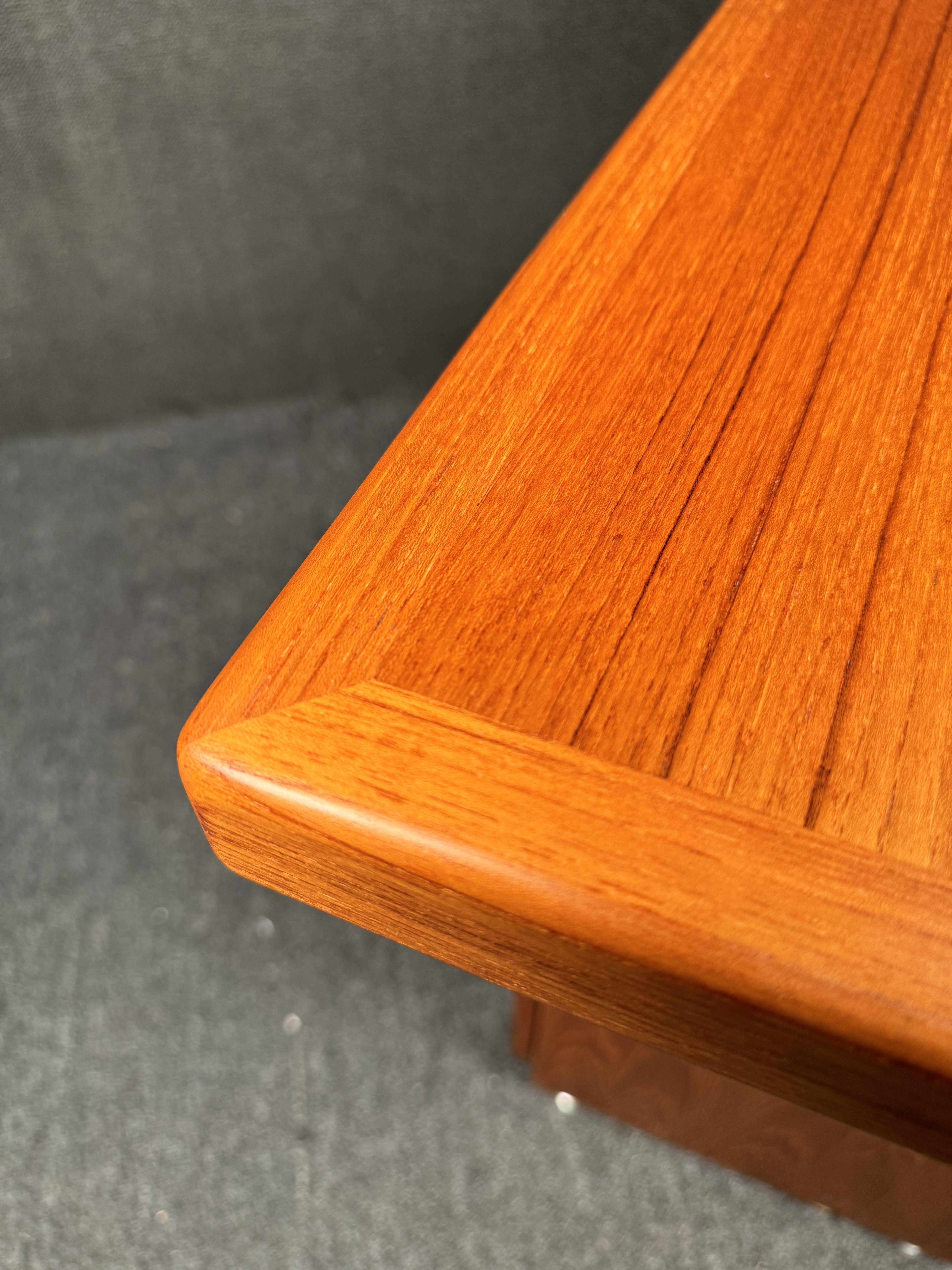 Vintage Danish Teak Console Table For Sale 13