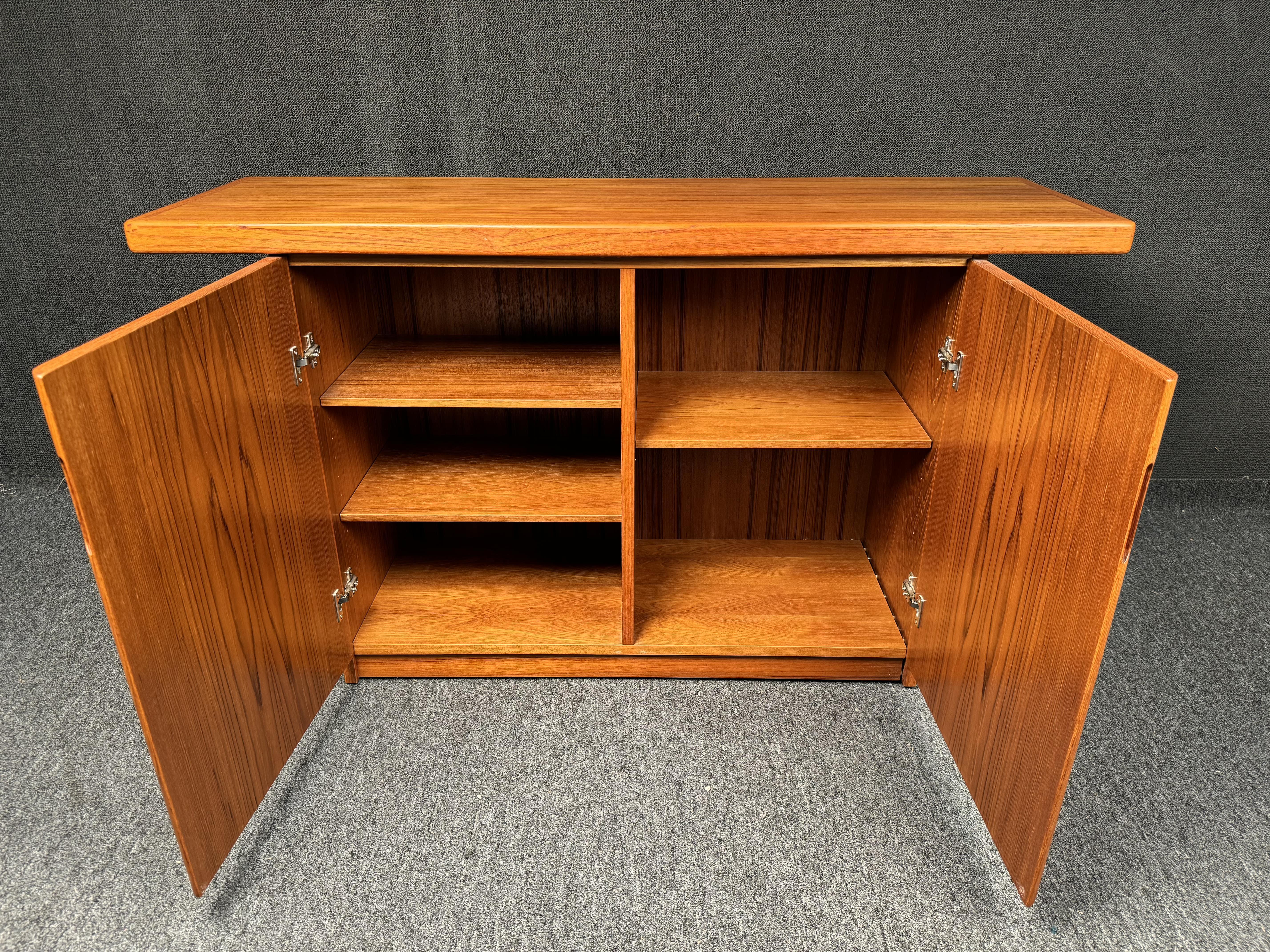 Vintage Danish Teak Console Table For Sale 3