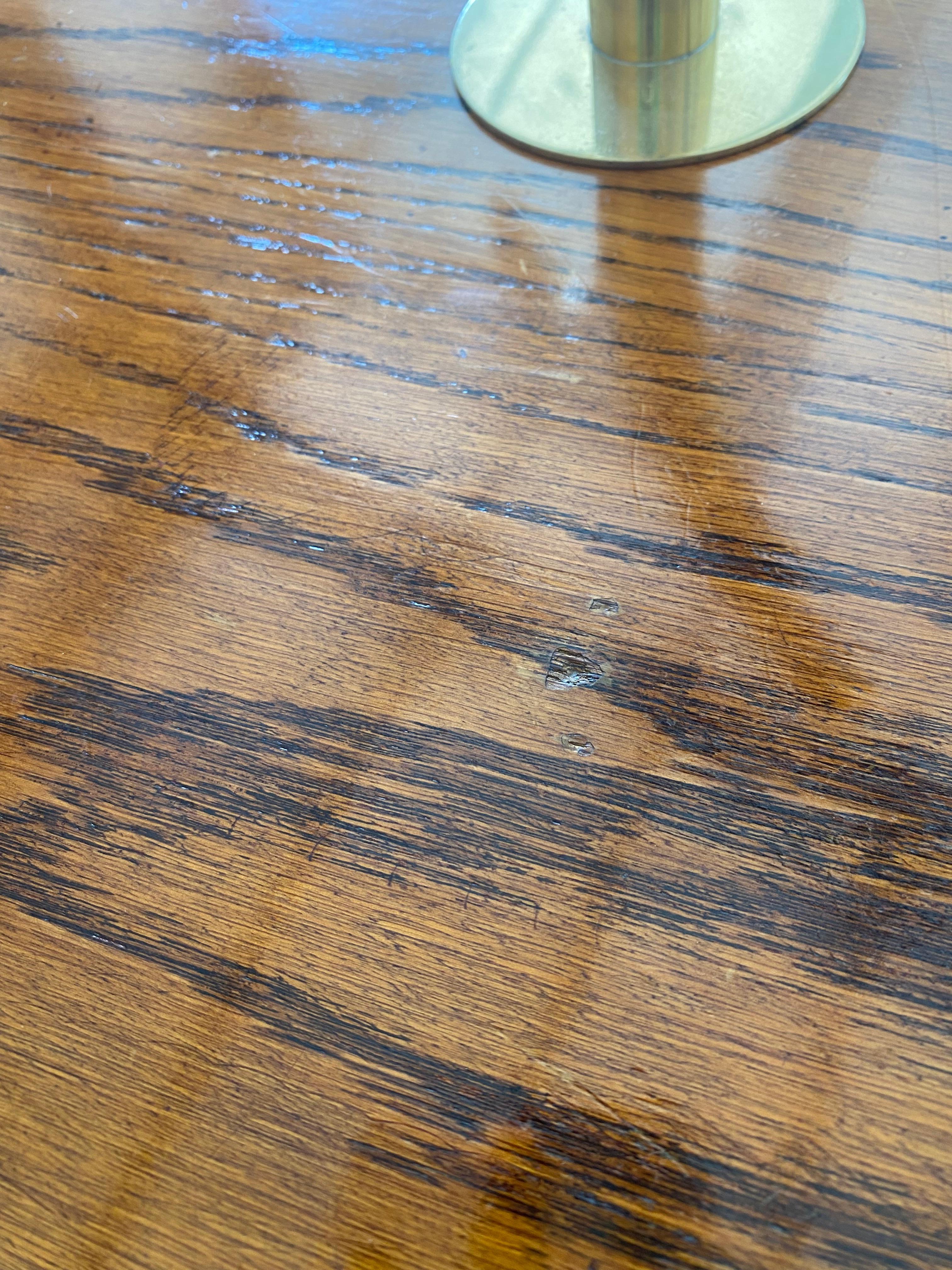 Midcentury Modern Surfboard Coffee Table in Heavily Figured Oak For Sale 7