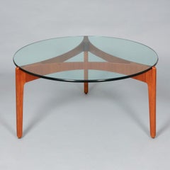 Midcentury Modern Sven Ellekaer Teak and Glass Coffee Table