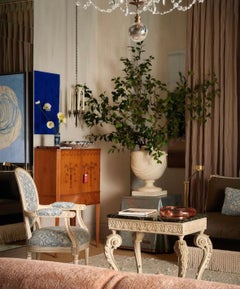 Midcentury Modern Swedish Art Deco Birchwood Marquetry Bar Cabinet