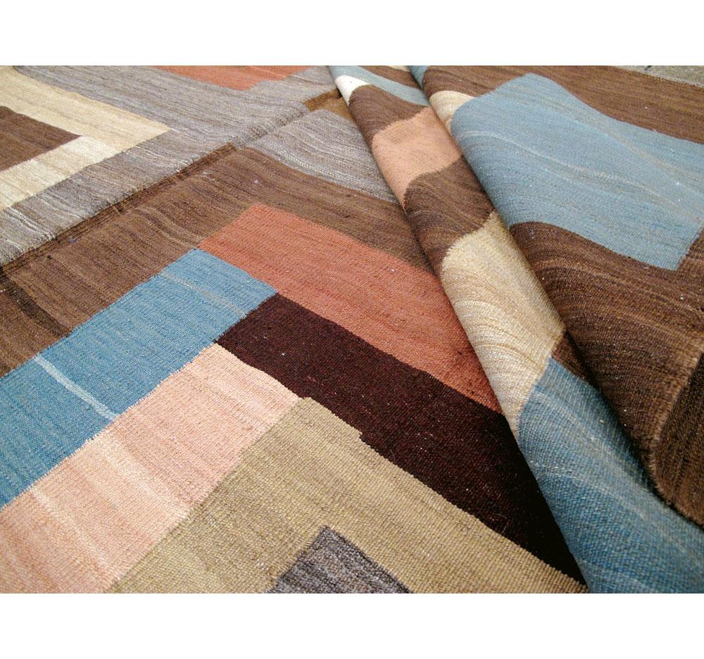 The Moderns Modern Swedish Style Geometric Room Size Flat-Weave Carpet (tapis à tissage plat) en vente 2