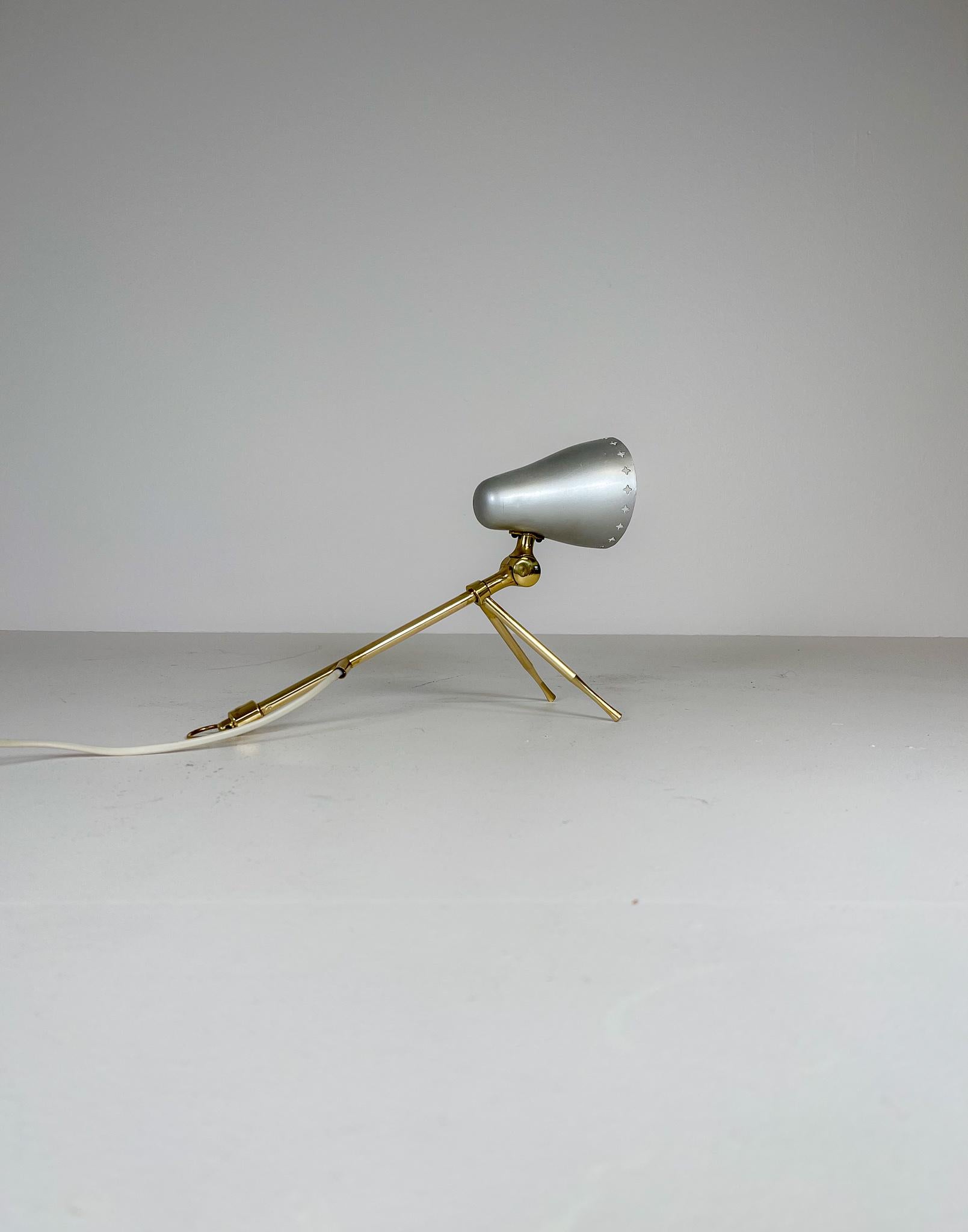 Mid-Century Modern Table Lamp Boris Lacroix Produced by Falkenbergs Belysning For Sale 4