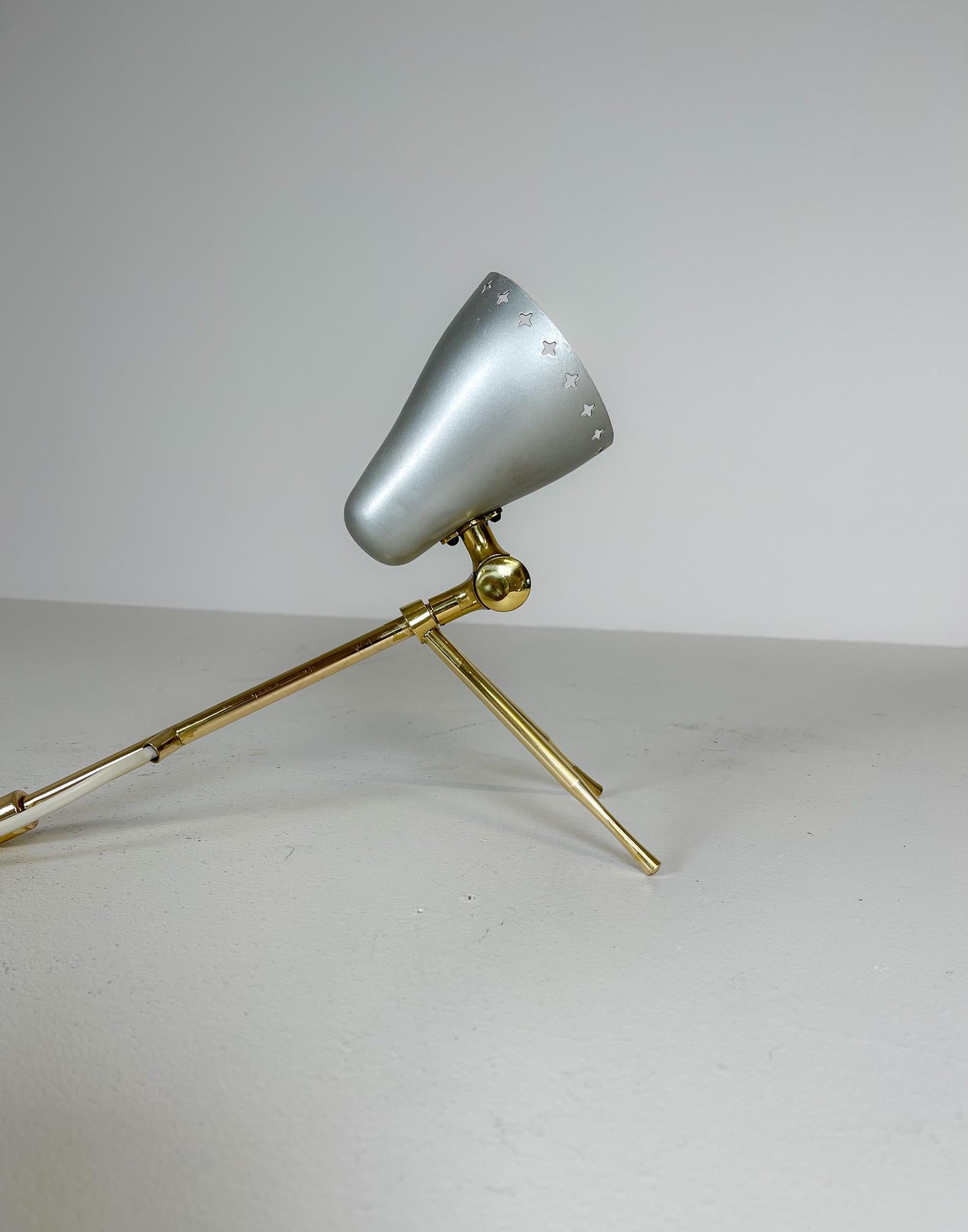 Mid-Century Modern Table Lamp Boris Lacroix Produced by Falkenbergs Belysning For Sale 5