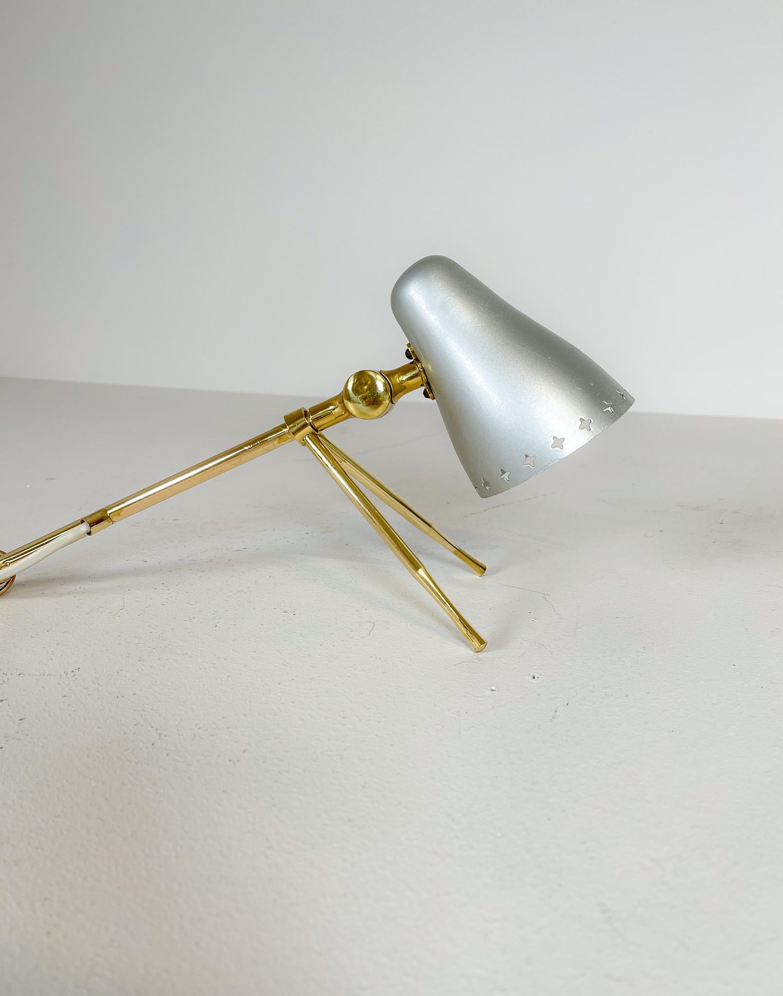 Mid-Century Modern Table Lamp Boris Lacroix Produced by Falkenbergs Belysning For Sale 7