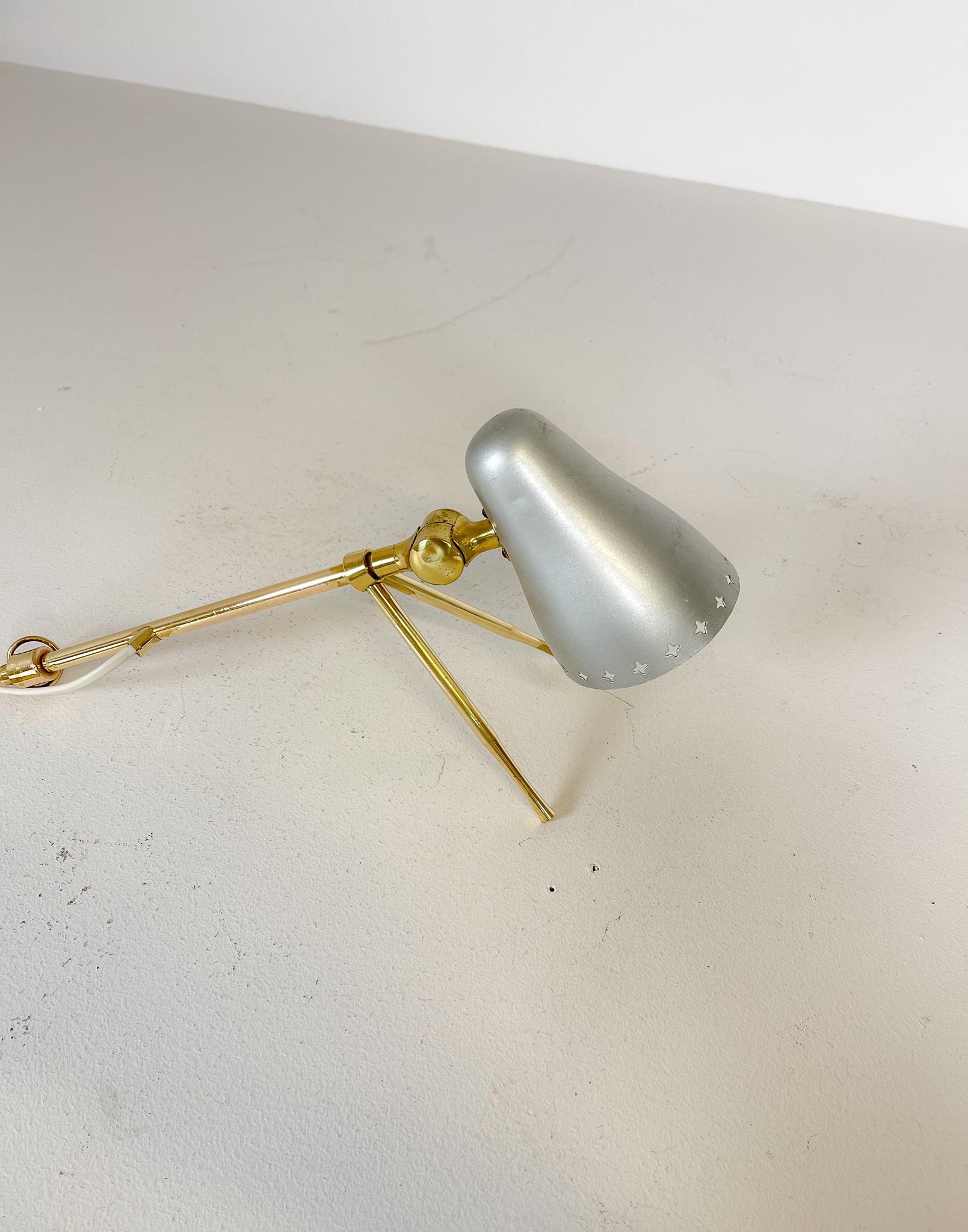 Mid-Century Modern Table Lamp Boris Lacroix Produced by Falkenbergs Belysning For Sale 8