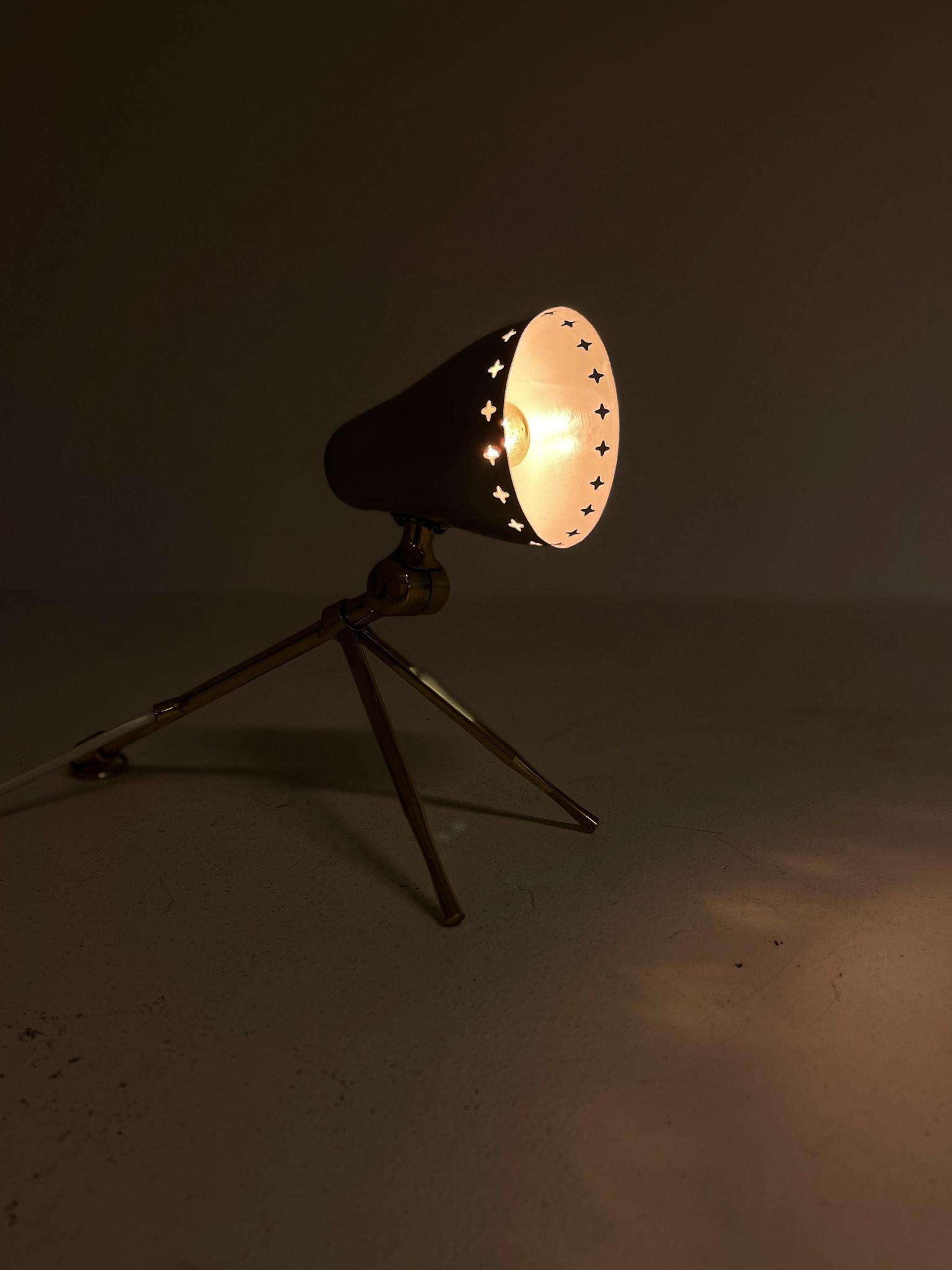 Mid-Century Modern Table Lamp Boris Lacroix Produced by Falkenbergs Belysning For Sale 11
