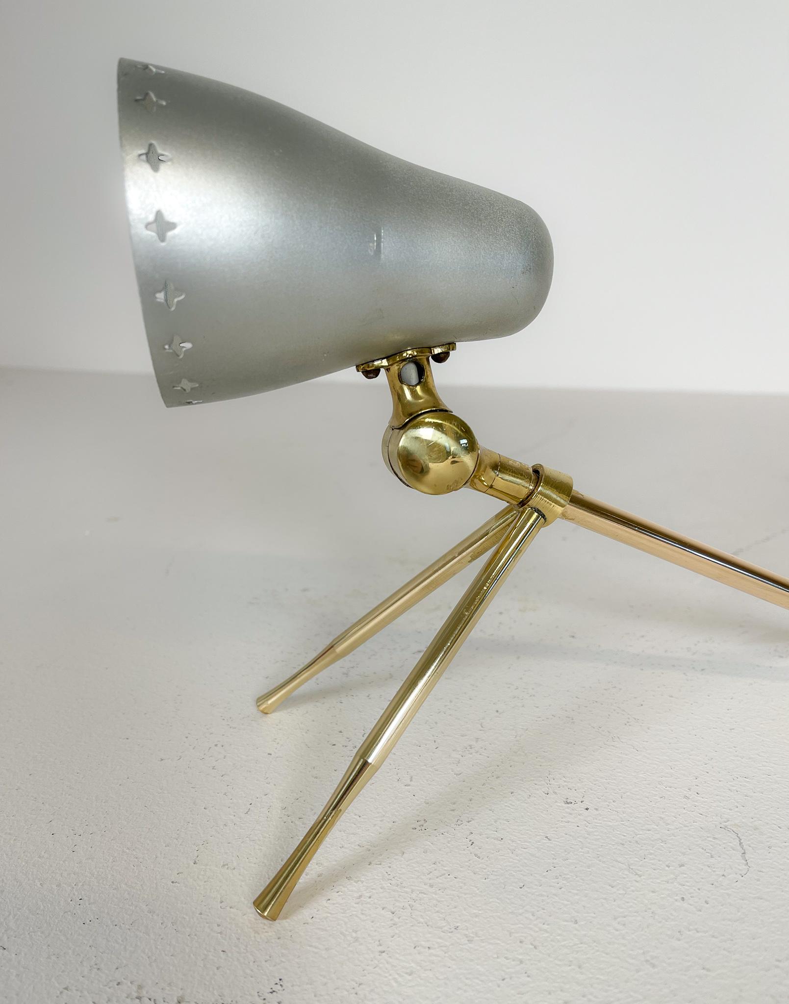 Mid-20th Century Mid-Century Modern Table Lamp Boris Lacroix Produced by Falkenbergs Belysning For Sale