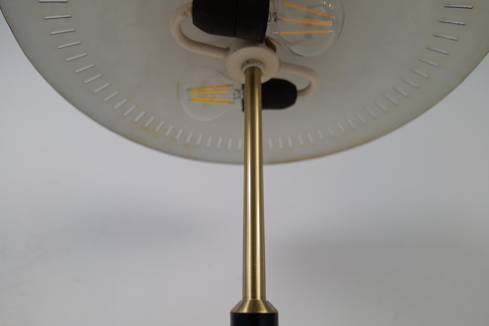 Midcentury Modern Table Lamp by Bent Karlby Produced by Lyfa in Denmark, 1956 For Sale 3
