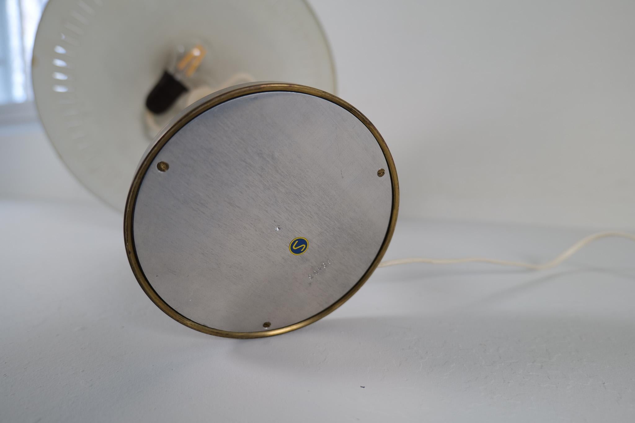 Midcentury Modern Table Lamp by Bent Karlby Produced by Lyfa in Denmark, 1956 For Sale 5