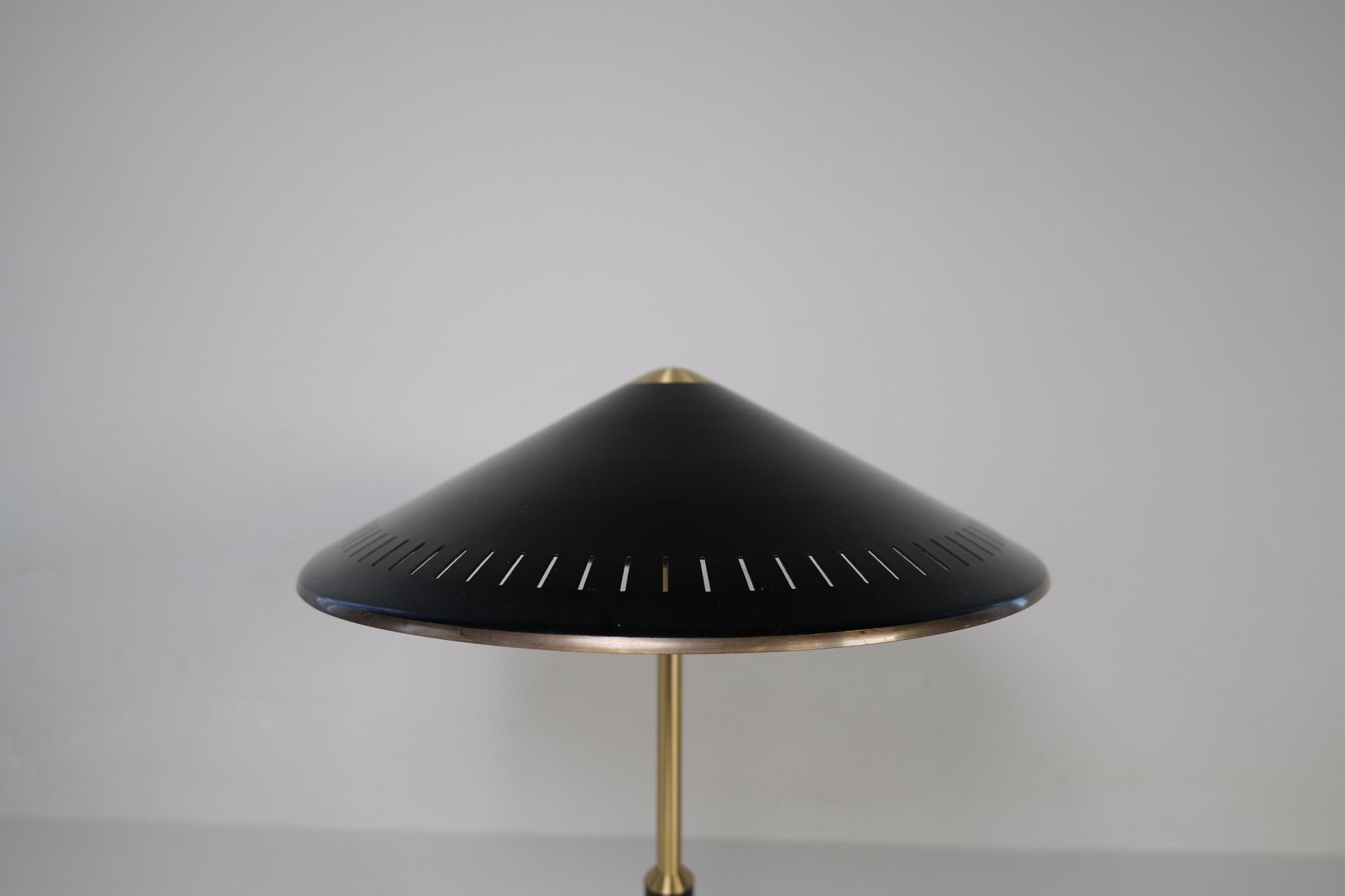 Mid-20th Century Midcentury Modern Table Lamp by Bent Karlby Produced by Lyfa in Denmark, 1956 For Sale