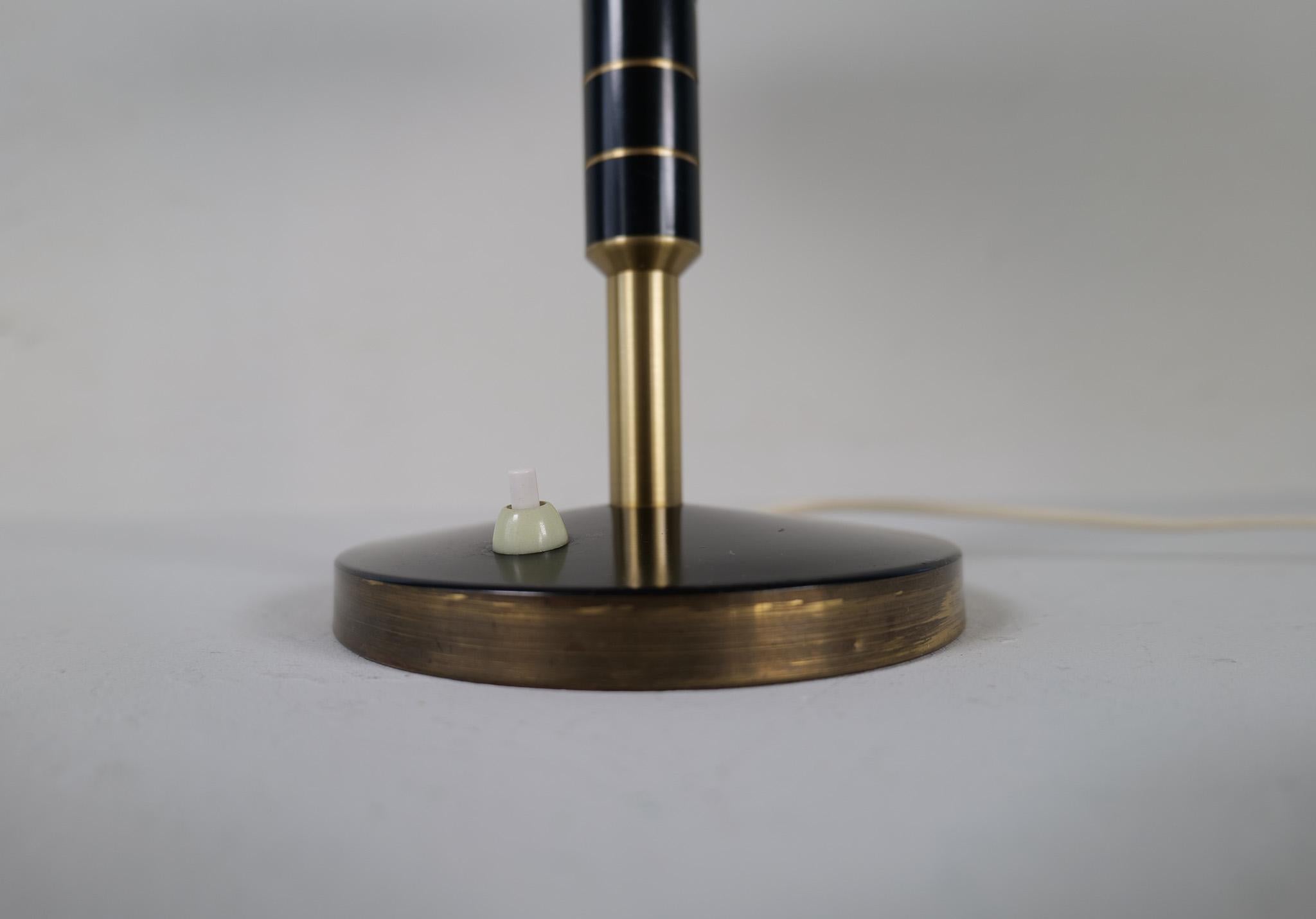 Midcentury Modern Table Lamp by Bent Karlby Produced by Lyfa in Denmark, 1956 For Sale 1
