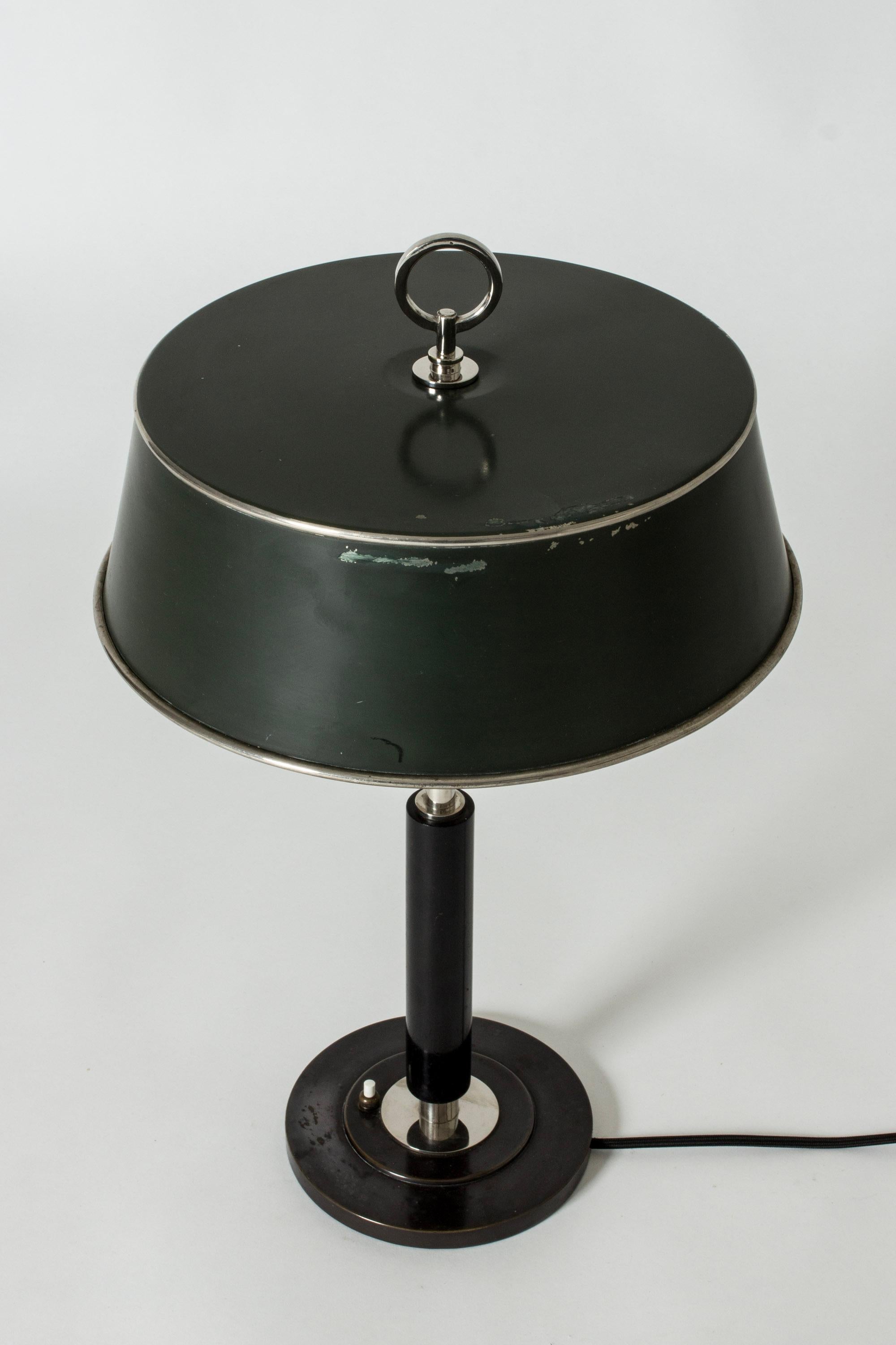 Mid-Century Modern Table Lamp, Erik Tidstrand, Nordiska Kompaniet, Sweden, 1930s In Good Condition For Sale In Stockholm, SE