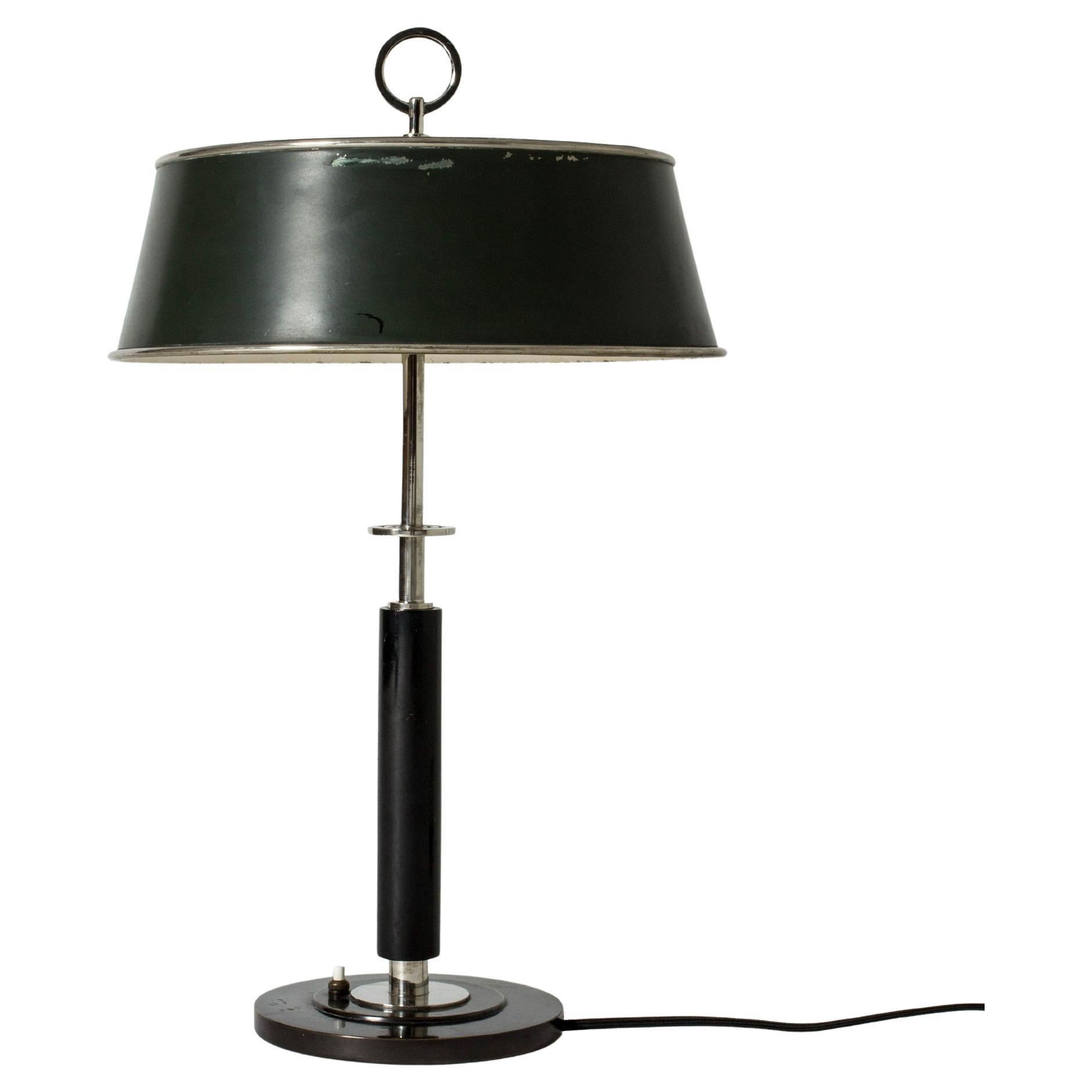 Mid-Century Modern Table Lamp, Erik Tidstrand, Nordiska Kompaniet, Sweden, 1930s For Sale