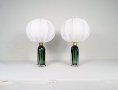 Midcentury Modern Table Lamps by Carl Fagerlund for Orrefors Sweden RD 1406
