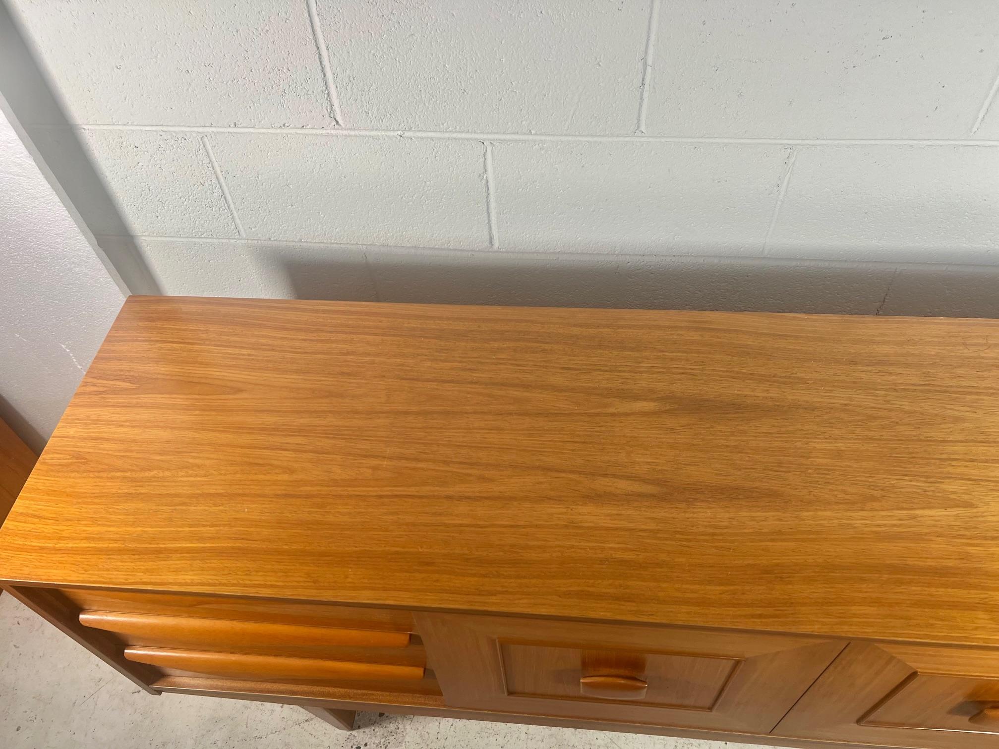 20th Century Midcentury Modern Teak Credenza by Stonehill Model Stateroom For Sale