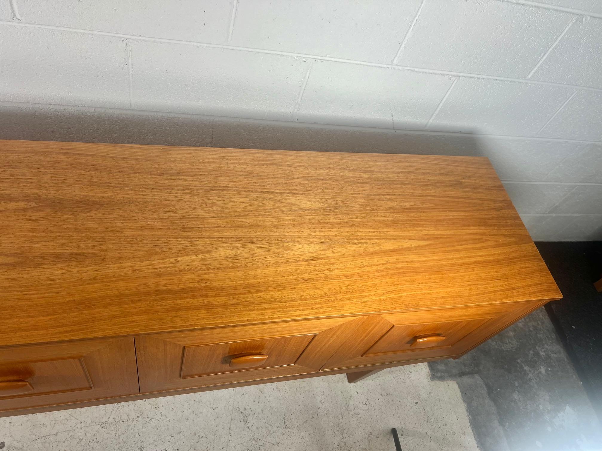Midcentury Modern Teak Credenza by Stonehill Model Stateroom For Sale 1