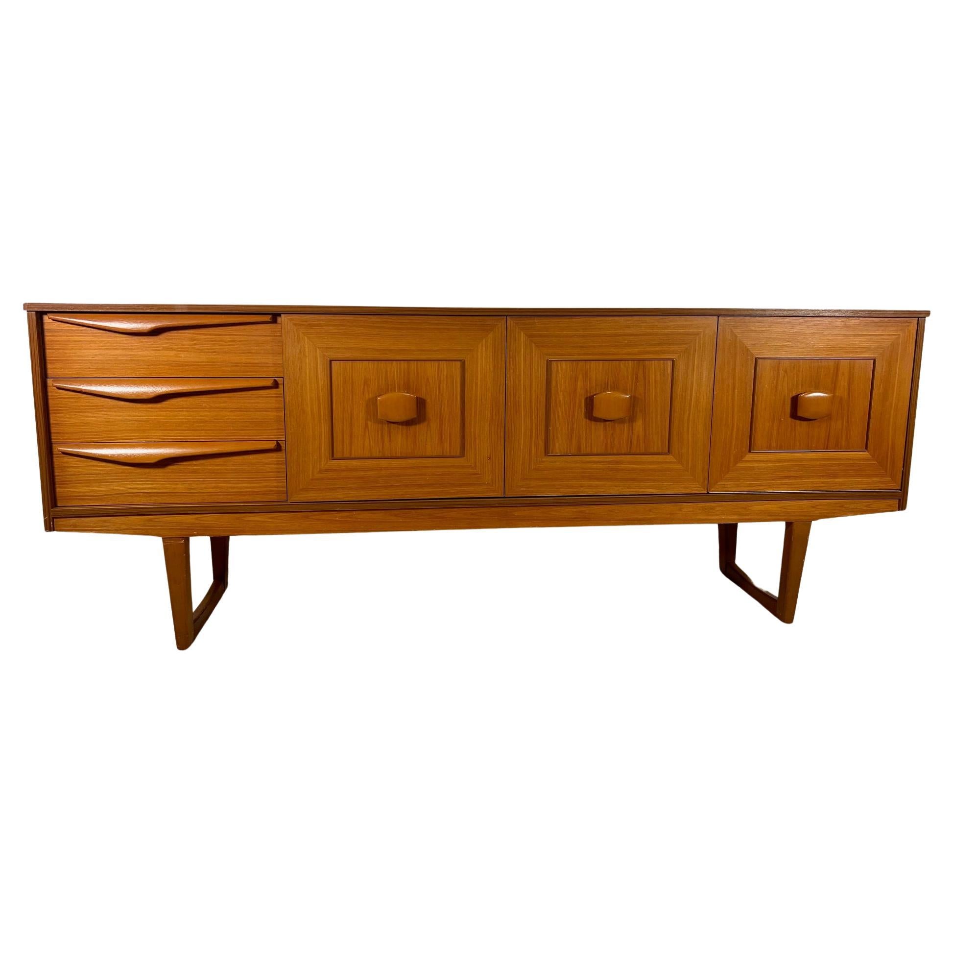Midcentury Modern Teak Credenza by Stonehill Model Stateroom For Sale