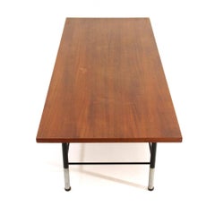 Midcentury Modern Teak Rectangular Coffee Table, 1950s