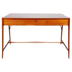 Midcentury Modern Teak Writing Desk, Console Table, 1950s