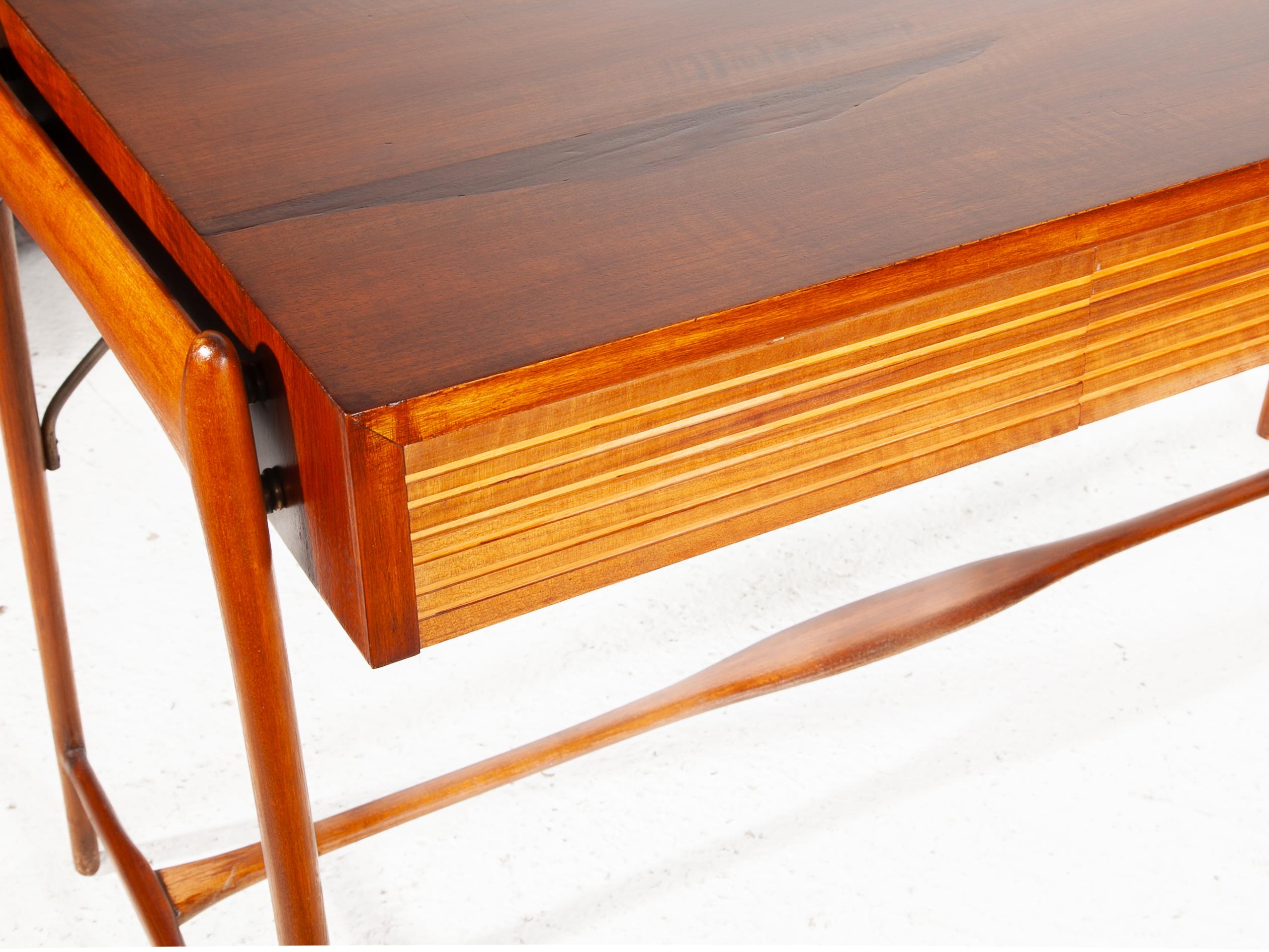 Mid-Century Modern Midcentury Modern Teak Writing Desk, Console Table, 1950s For Sale