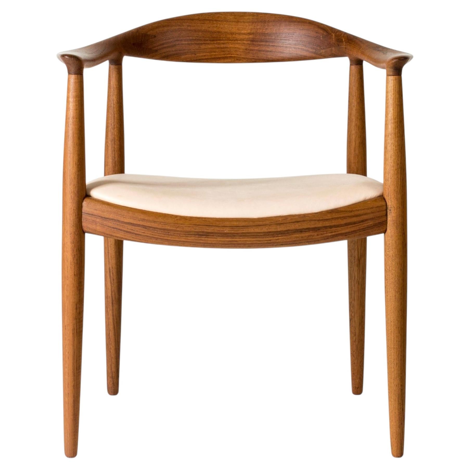 Midcentury Modern "The Chair" in teak by Hans J. Wegner, Denmark, 1950s