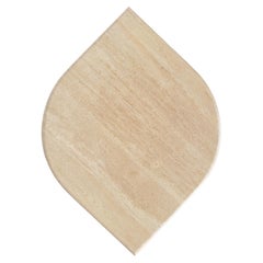 Midcentury Modern Travertine model "Teardrop " Coffee Table, 1970s, Italy