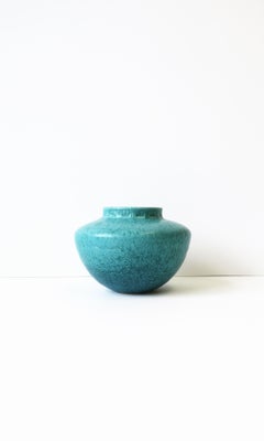 Modern Turquoise Blue Pottery Vase, circa early 20th century