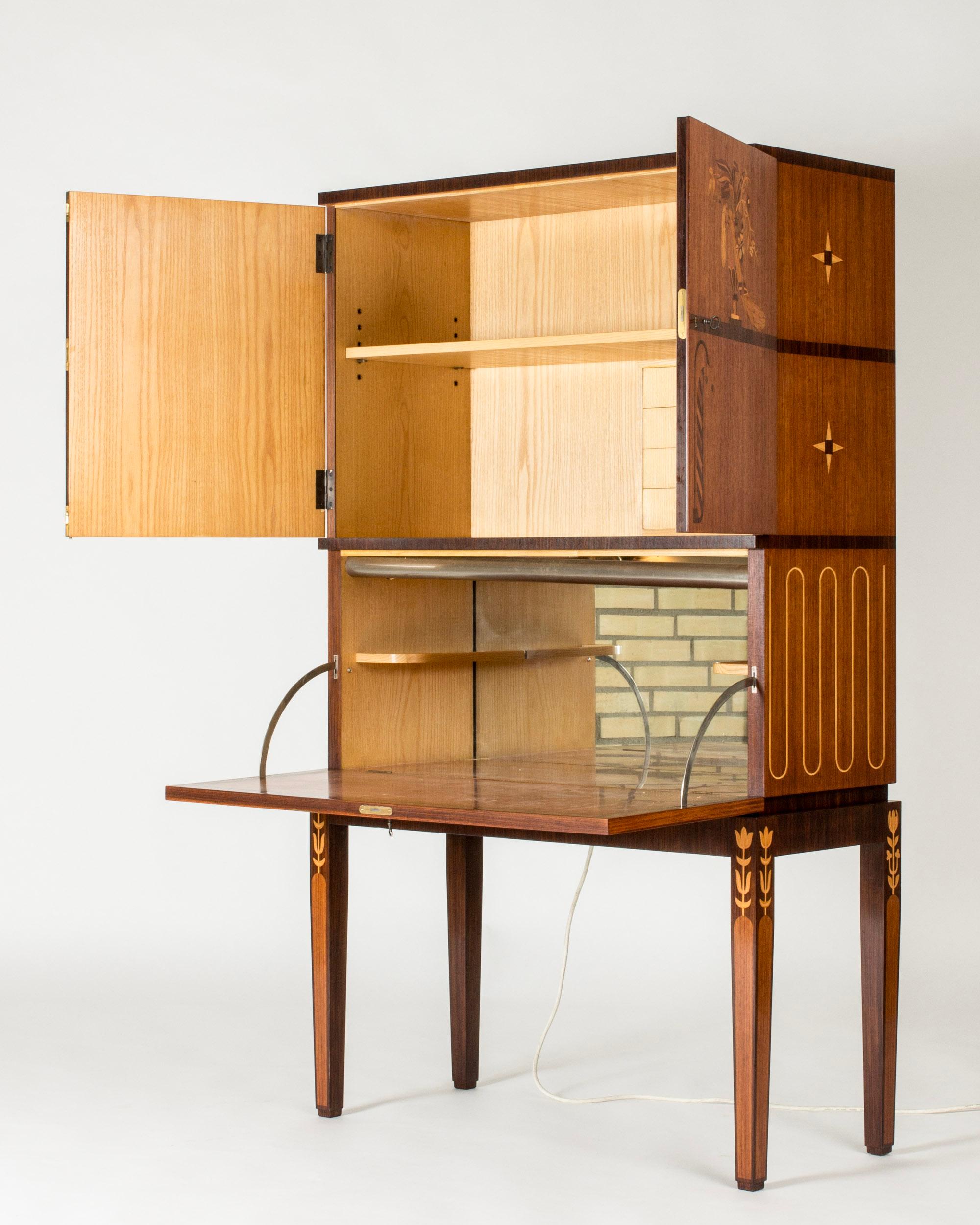 Einzigartiger Schrank von Axel Einar Hjorth, Schweden, Mid-Century Modern, 1930er Jahre im Angebot 3