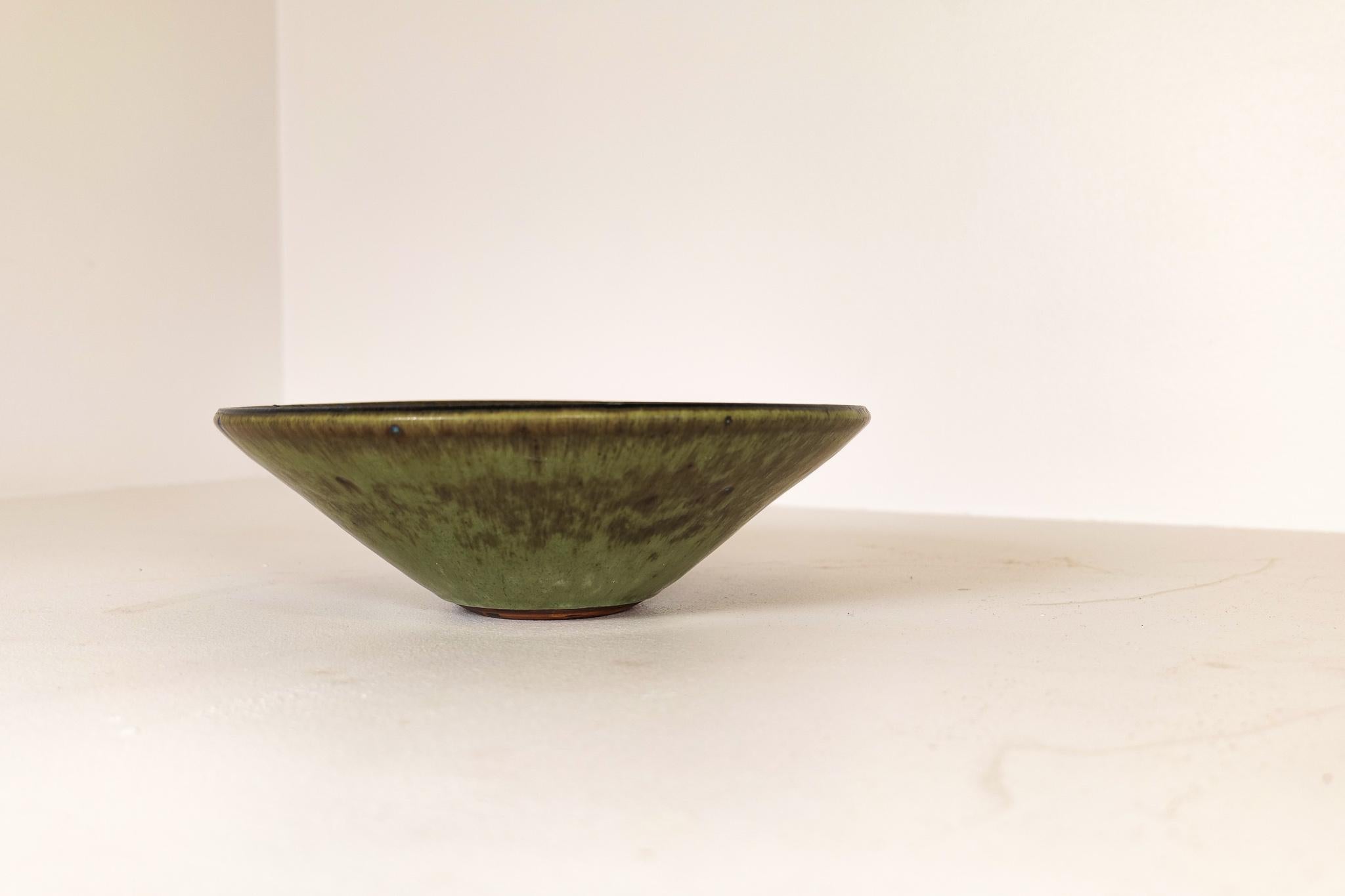 Midcentury Modern Unique Large Ceramic Bowl Carl-Harry Stålhane Rörstrand Sweden 11