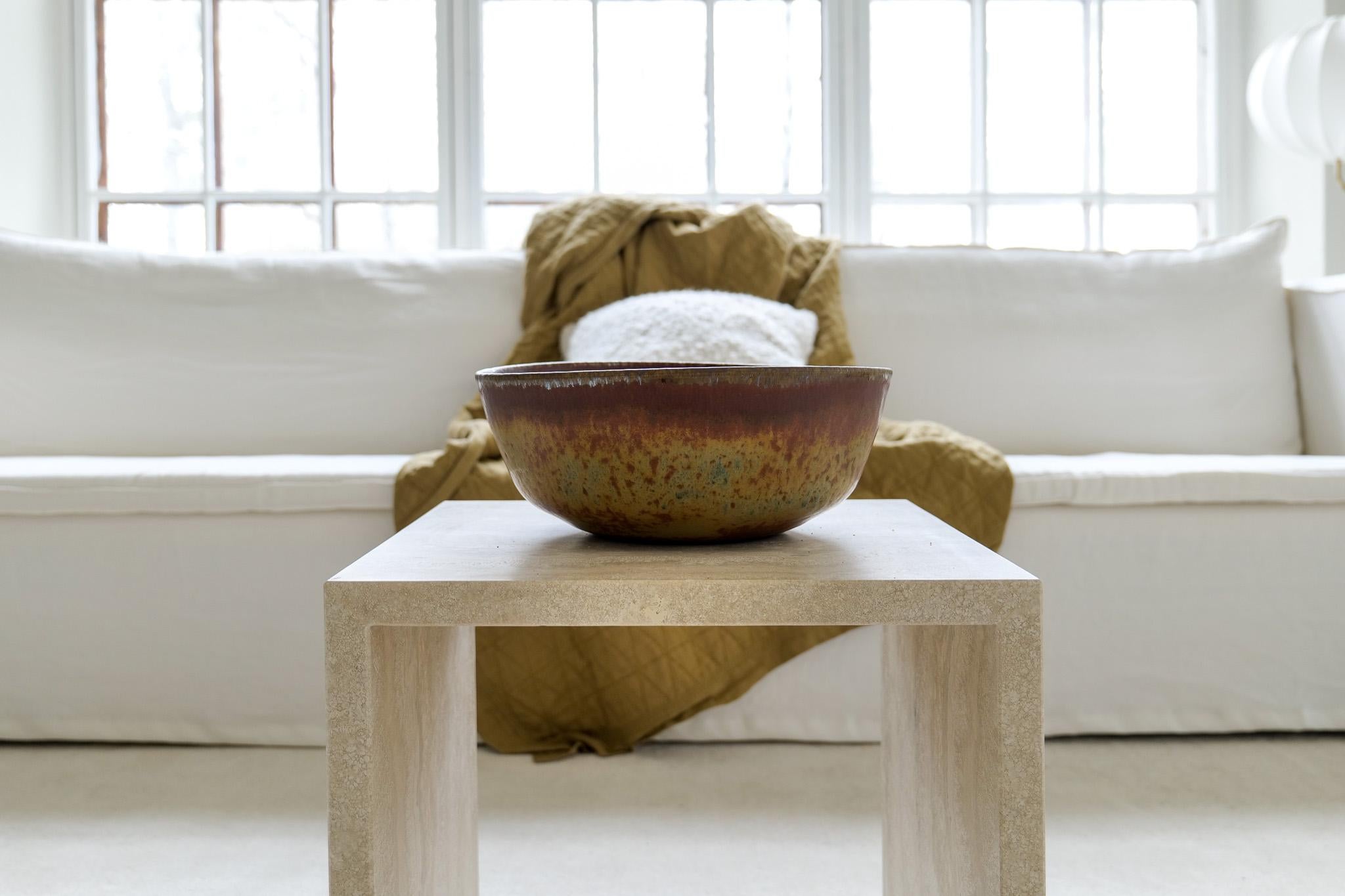 Svedese Ciotola di ceramica grande unica del Medioevo Carl-Harry Stålhane Rörstrand Svezia