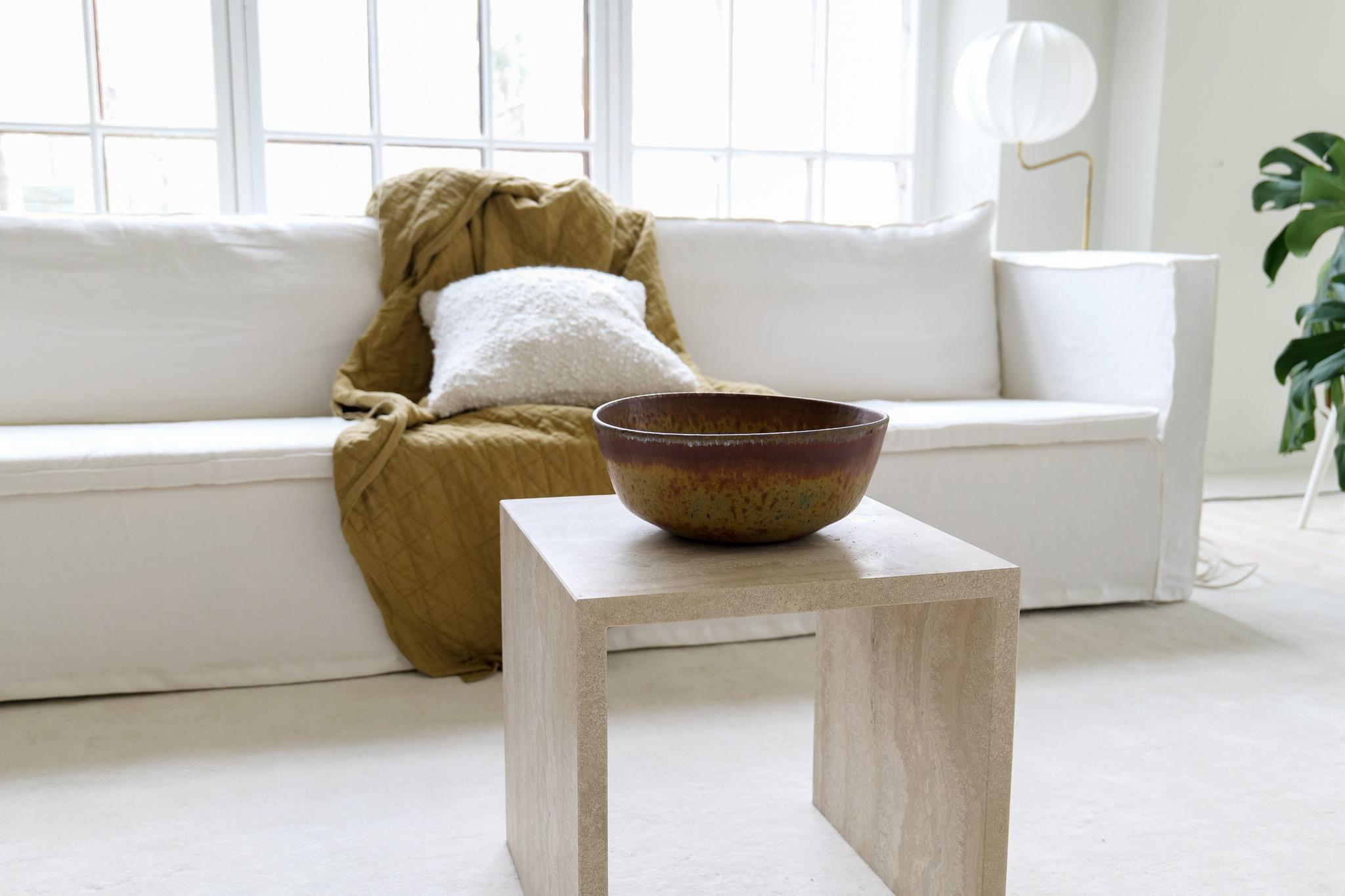 Ceramica Ciotola di ceramica grande unica del Medioevo Carl-Harry Stålhane Rörstrand Svezia